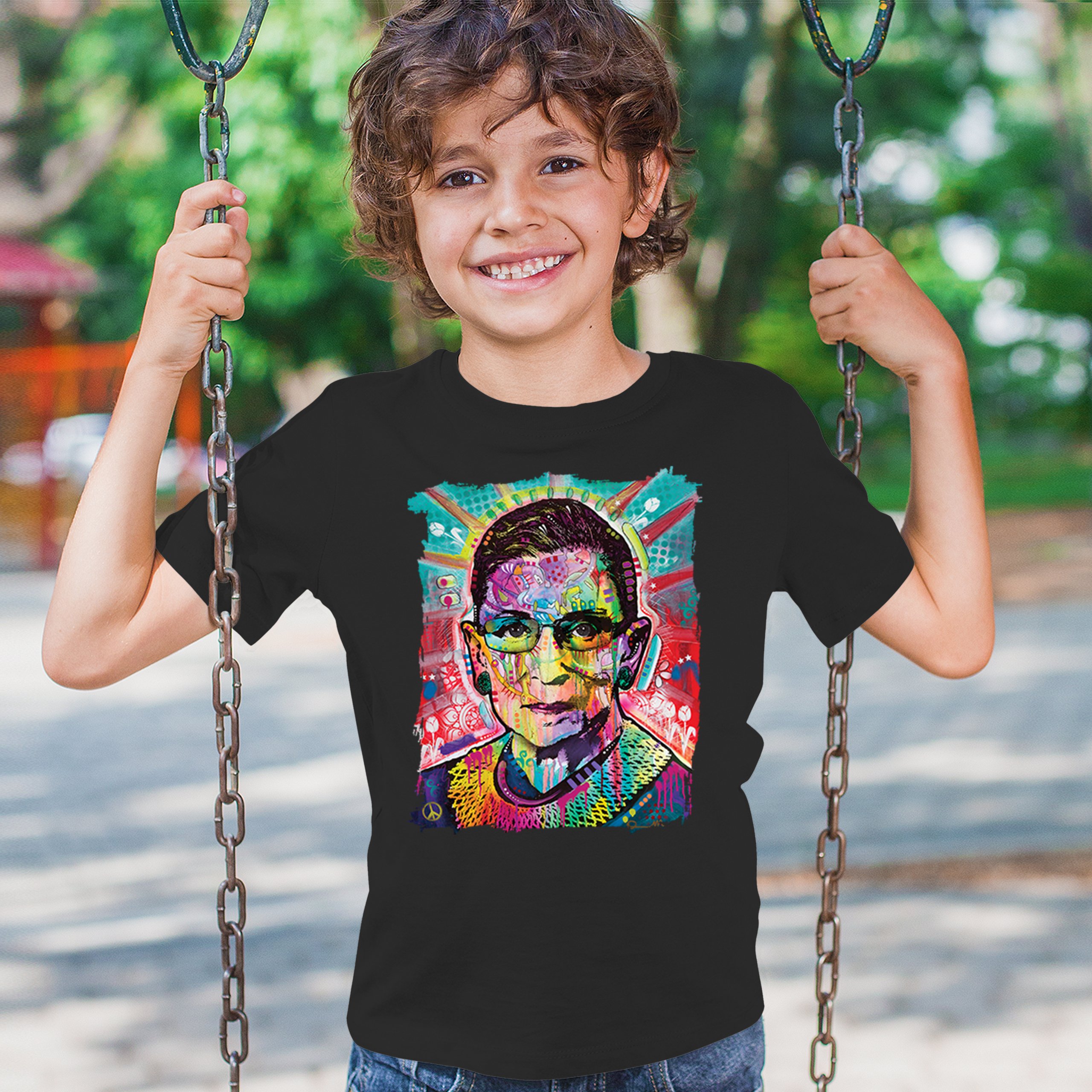 Dean Russo Ruth Bader Ginsburg Youth T-shirt Pop Culture Icon RBG Kids - Picture 5 of 50