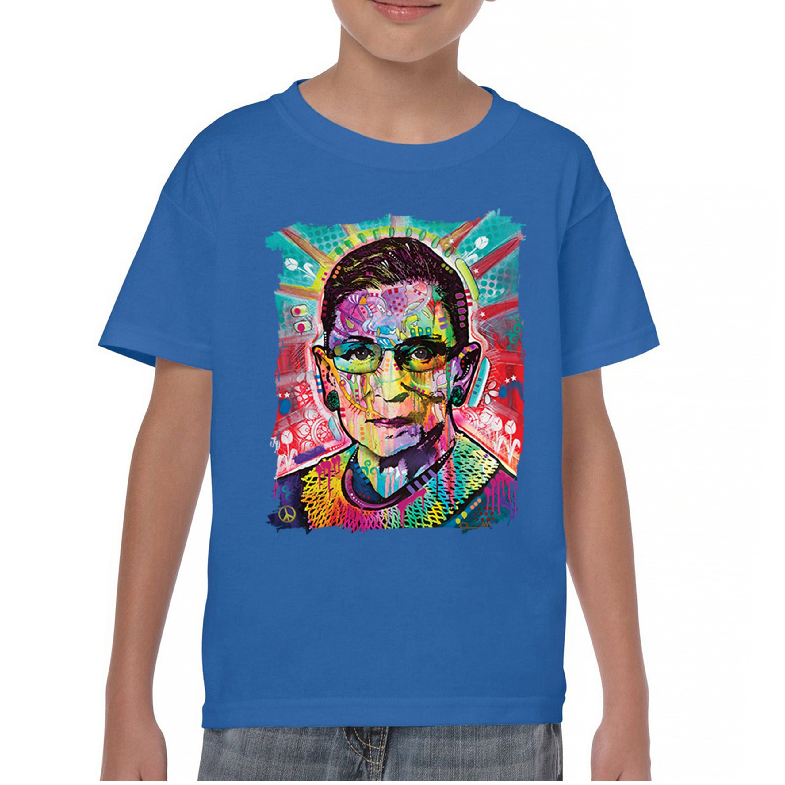 Dean Russo Ruth Bader Ginsburg Youth T-shirt Pop Culture Icon RBG Kids - Picture 37 of 50