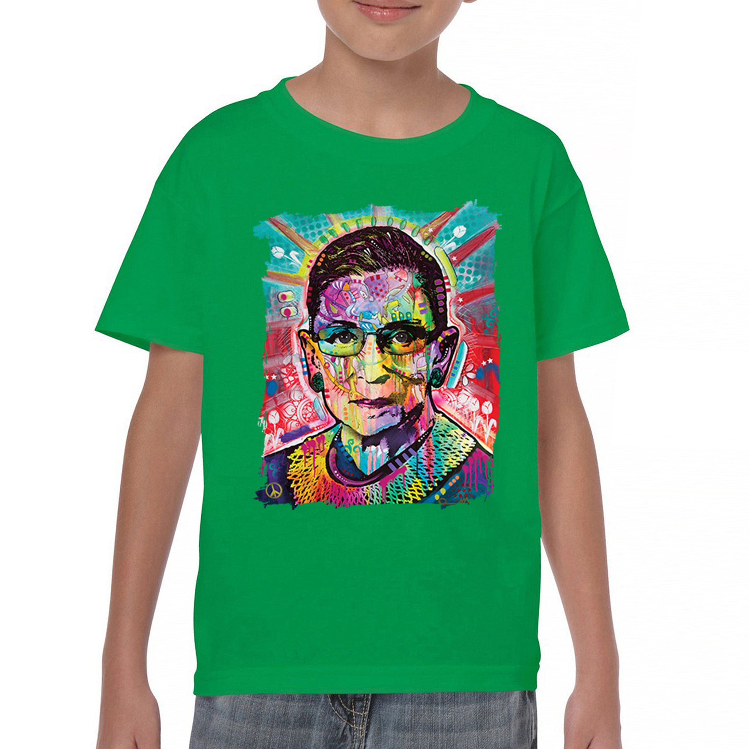 Dean Russo Ruth Bader Ginsburg Youth T-shirt Pop Culture Icon RBG Kids - Picture 30 of 50