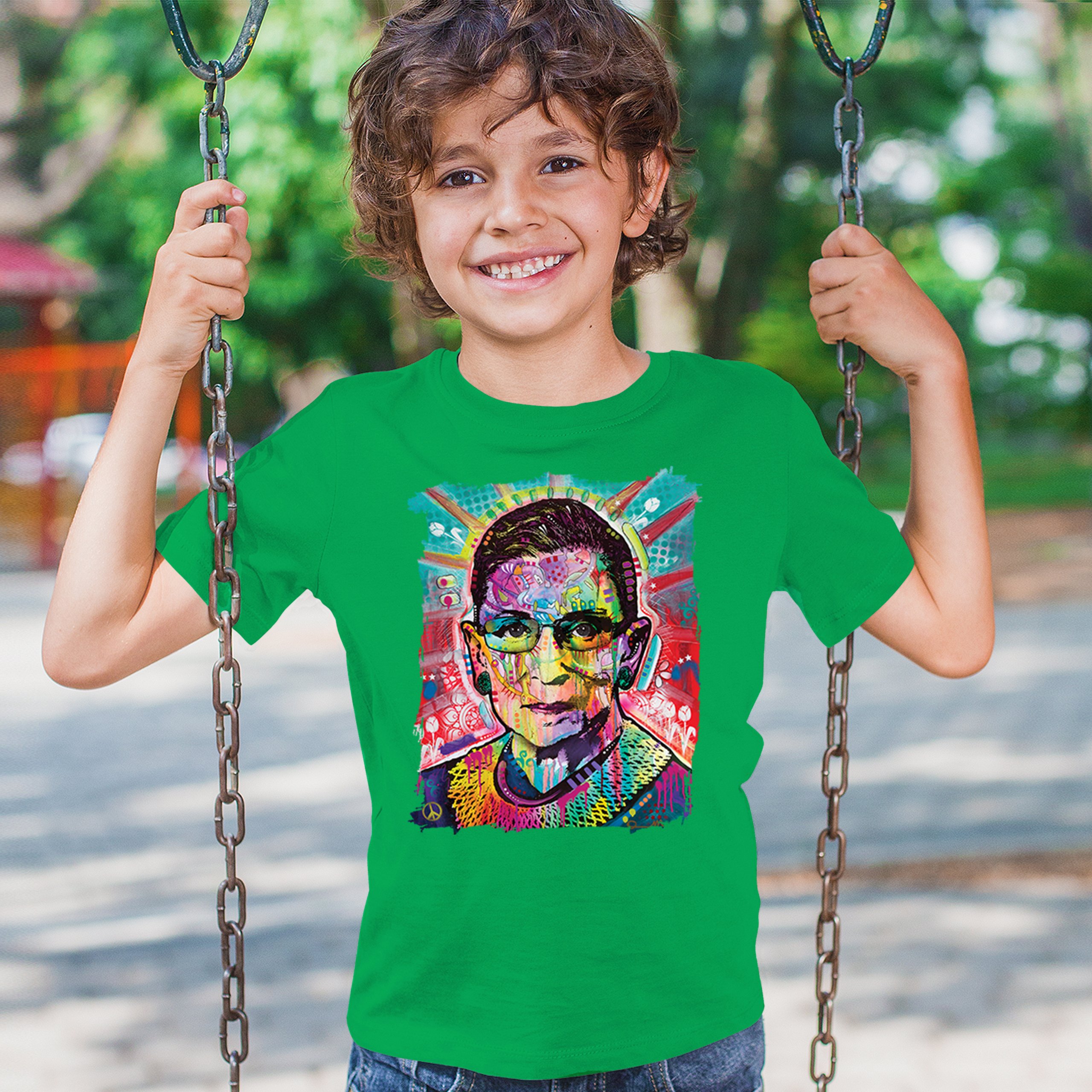 Dean Russo Ruth Bader Ginsburg Youth T-shirt Pop Culture Icon RBG Kids - Picture 33 of 50