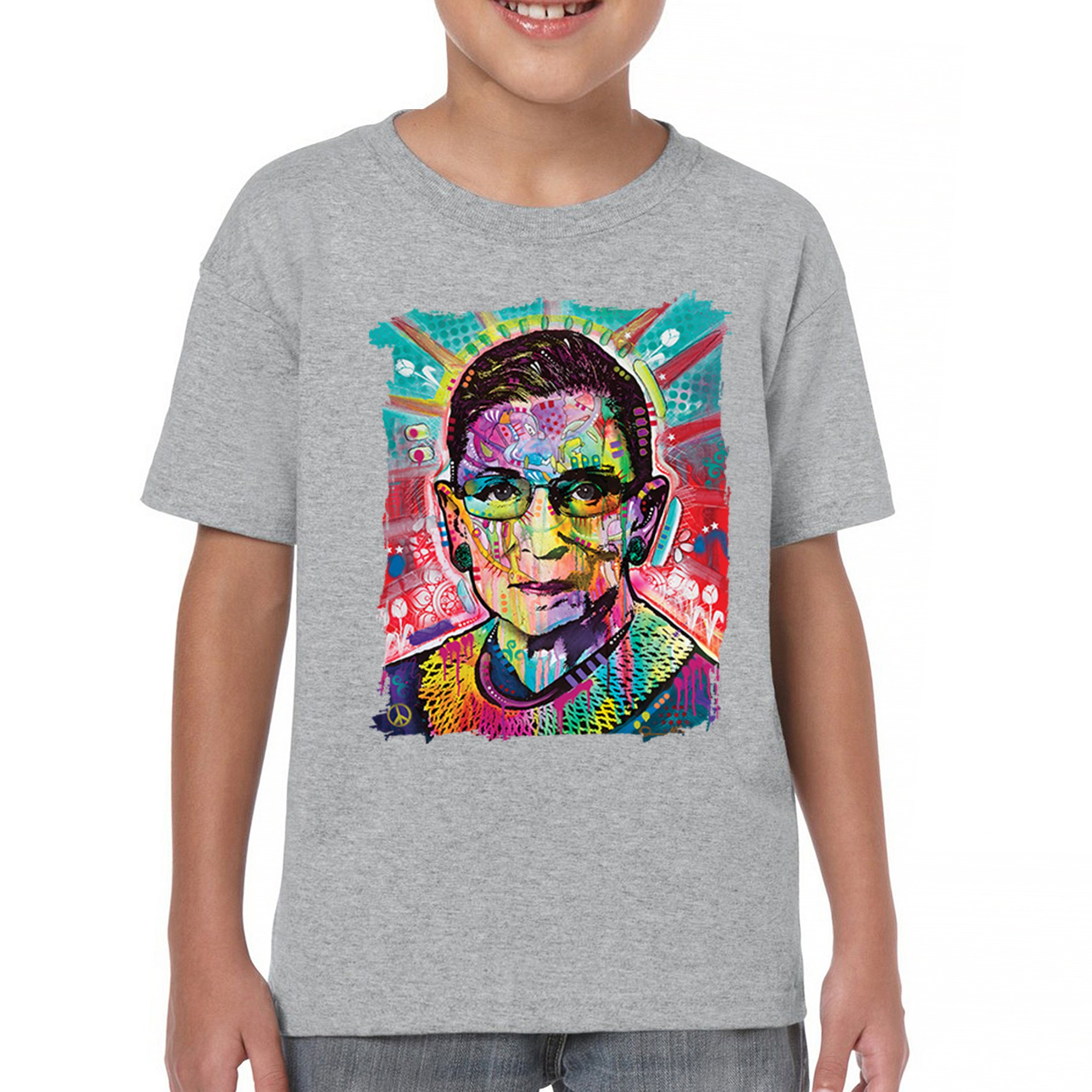 Dean Russo Ruth Bader Ginsburg Youth T-shirt Pop Culture Icon RBG Kids - Picture 9 of 50