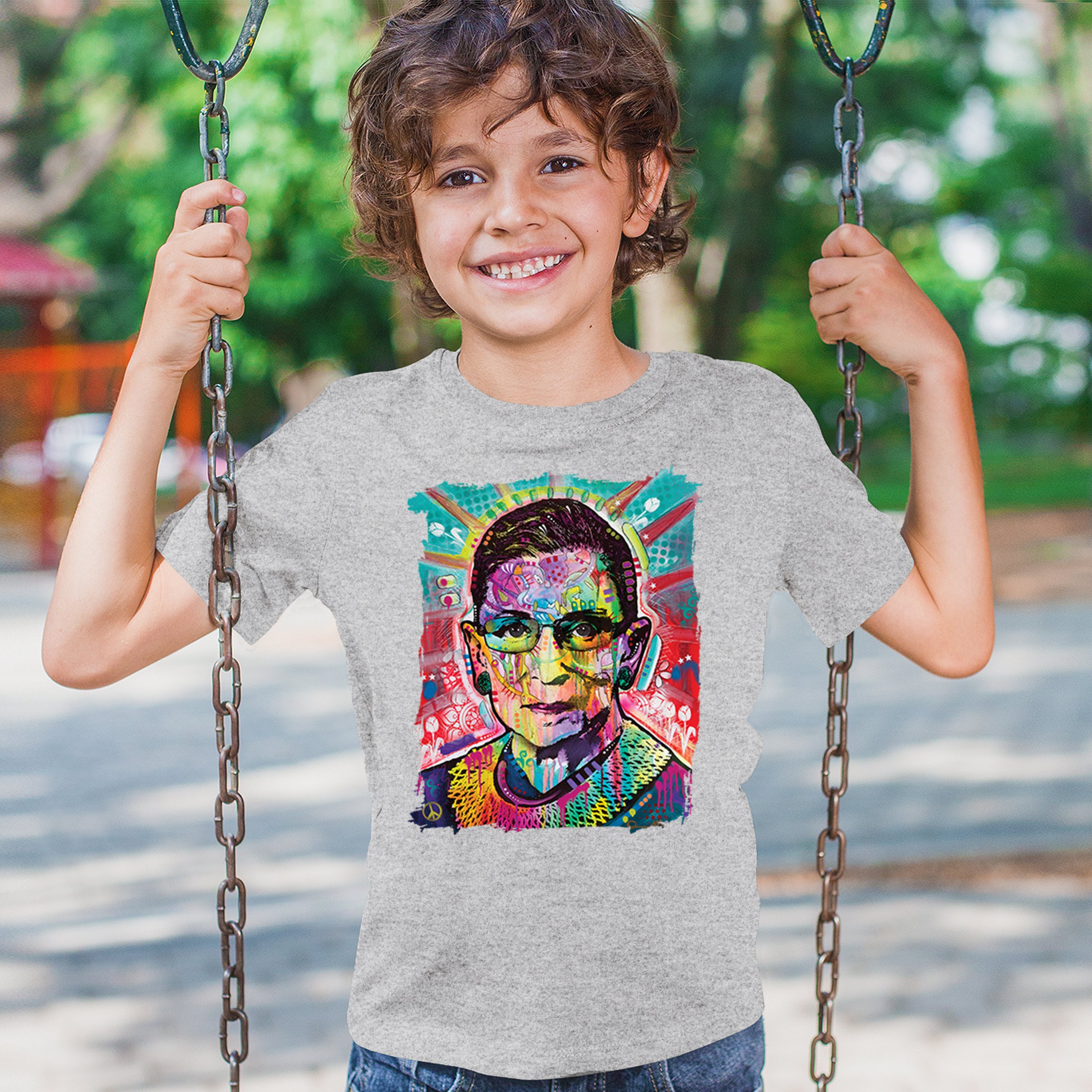 Dean Russo Ruth Bader Ginsburg Youth T-shirt Pop Culture Icon RBG Kids - Picture 12 of 50