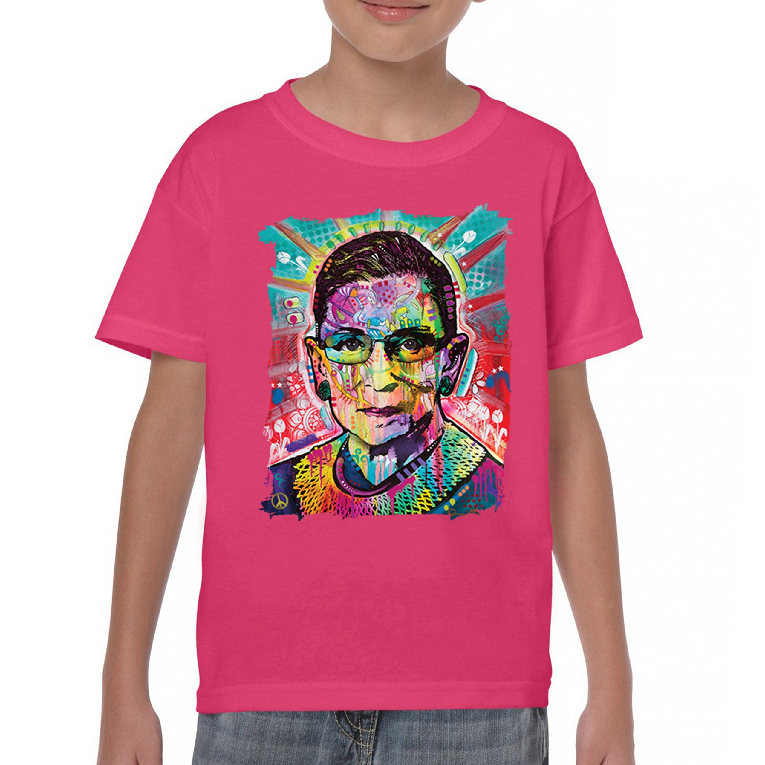 Dean Russo Ruth Bader Ginsburg Youth T-shirt Pop Culture Icon RBG Kids - Picture 44 of 50