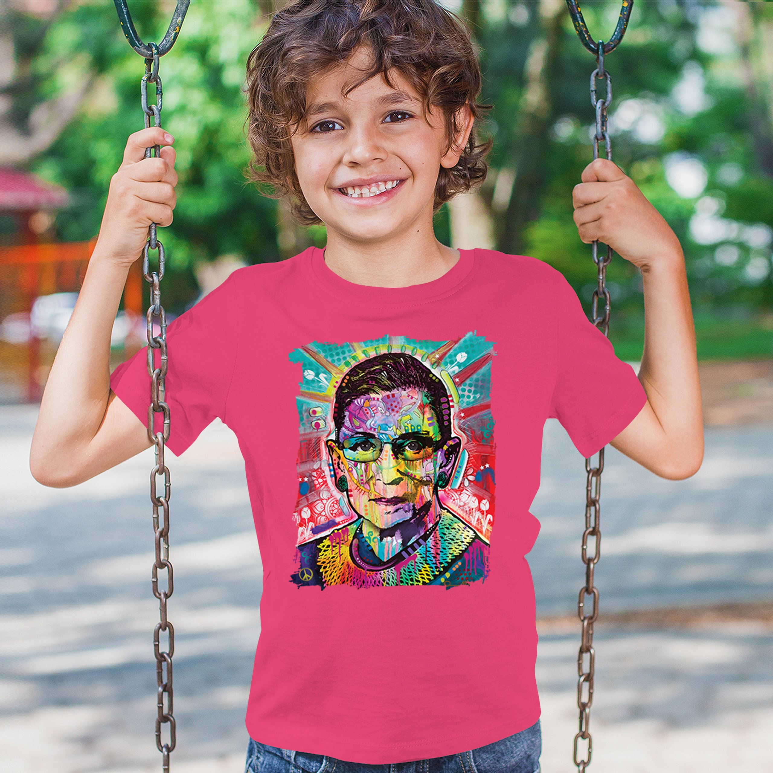 Dean Russo Ruth Bader Ginsburg Youth T-shirt Pop Culture Icon RBG Kids - Picture 47 of 50