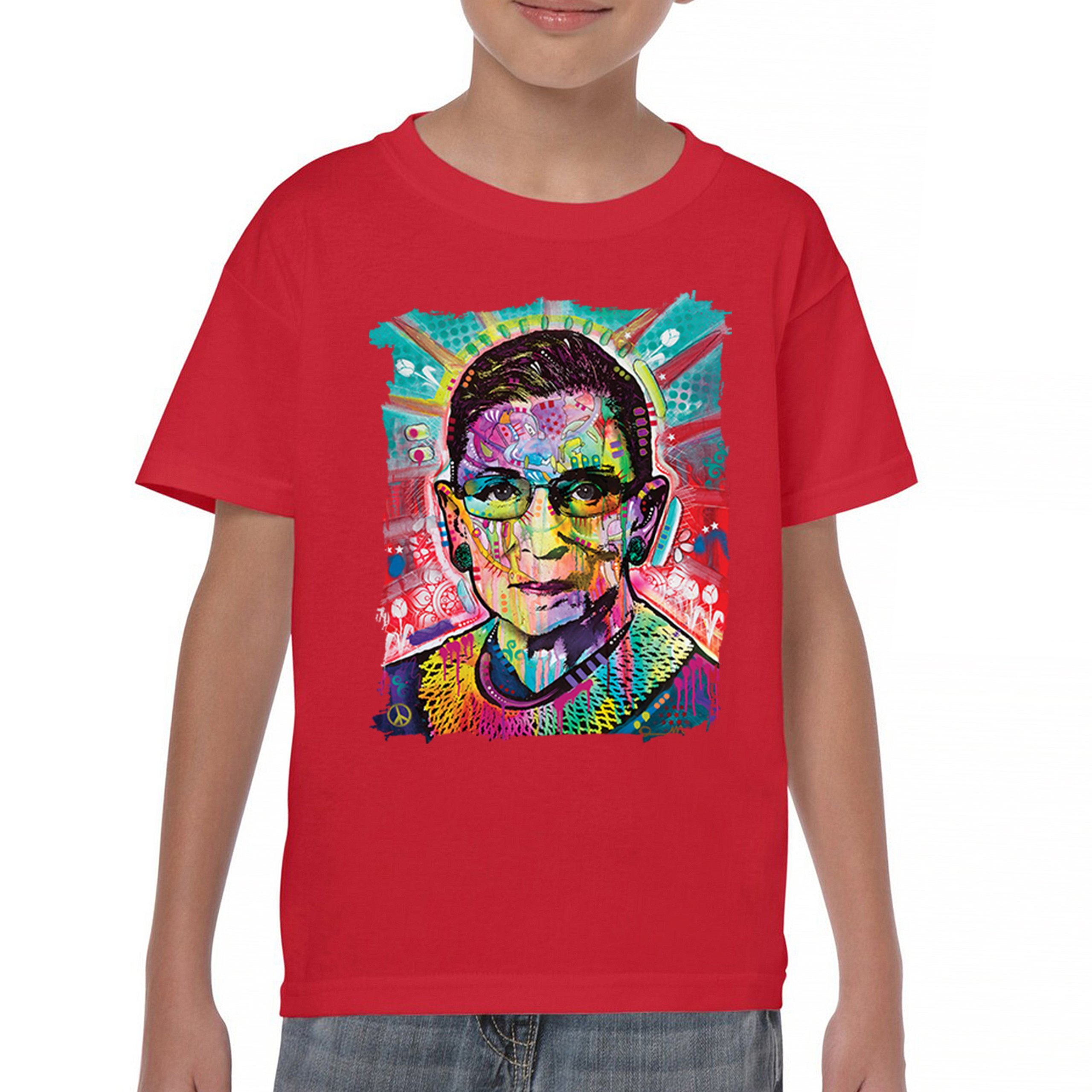 Dean Russo Ruth Bader Ginsburg Youth T-shirt Pop Culture Icon RBG Kids - Picture 16 of 50