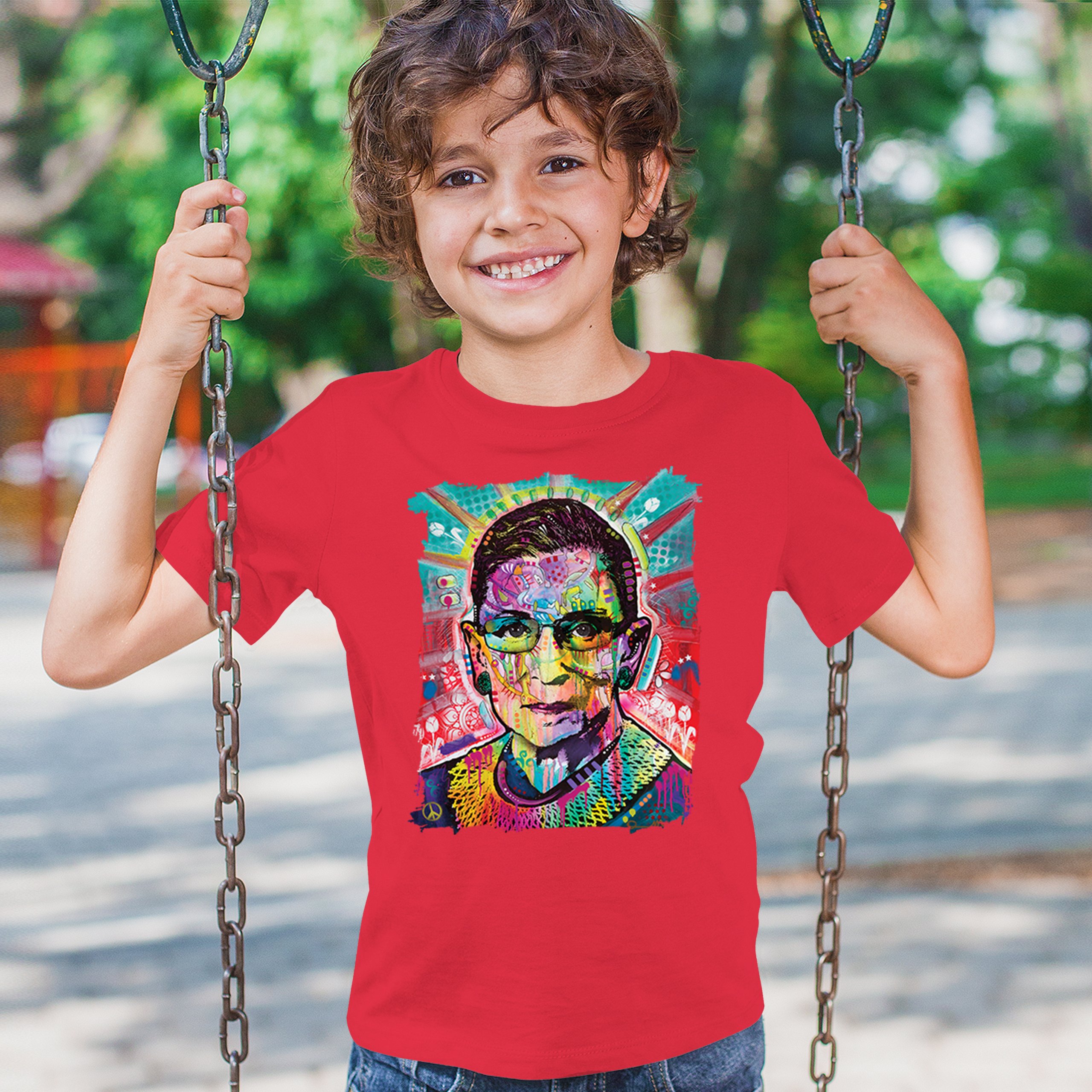 Dean Russo Ruth Bader Ginsburg Youth T-shirt Pop Culture Icon RBG Kids - Picture 19 of 50