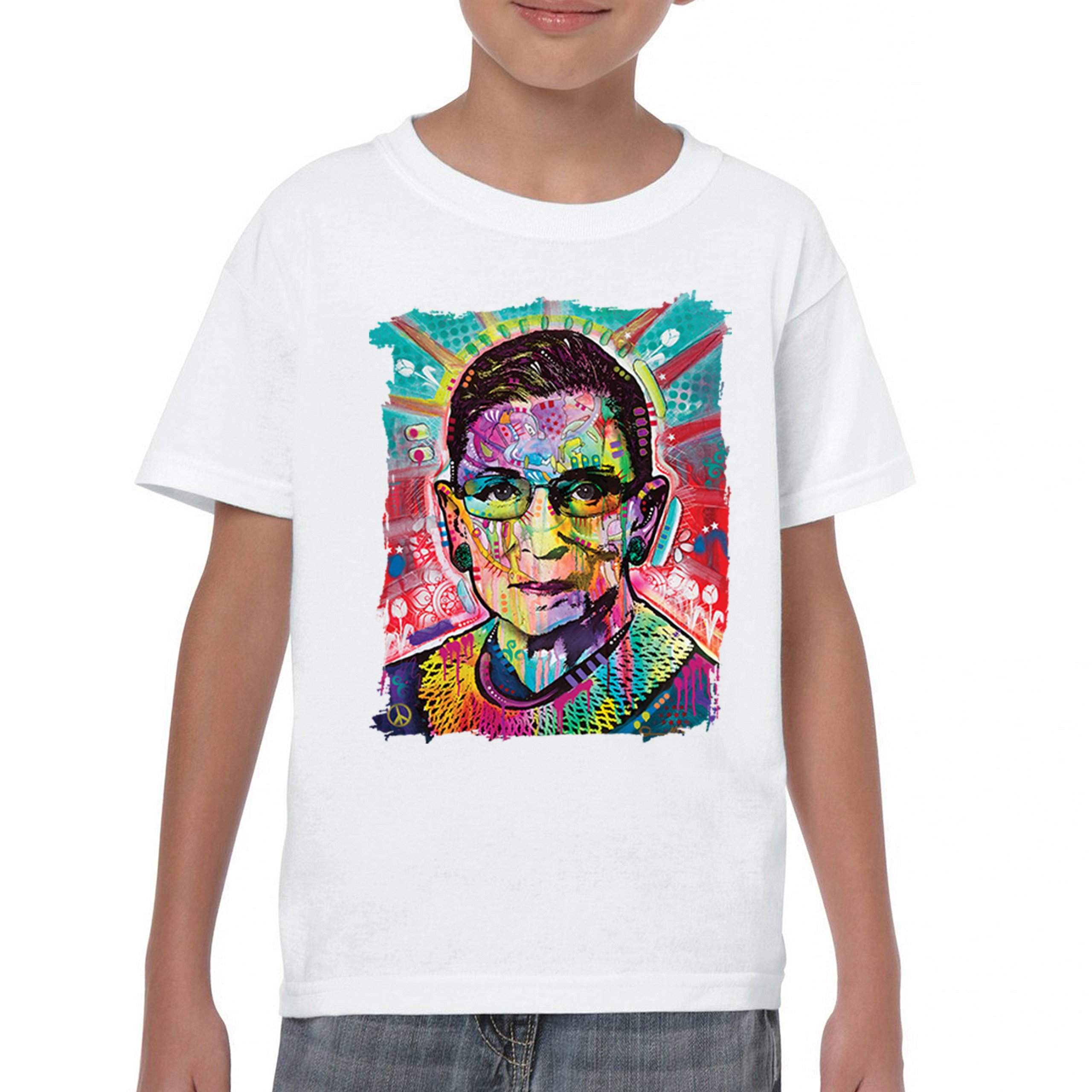 Dean Russo Ruth Bader Ginsburg Youth T-shirt Pop Culture Icon RBG Kids - Picture 23 of 50