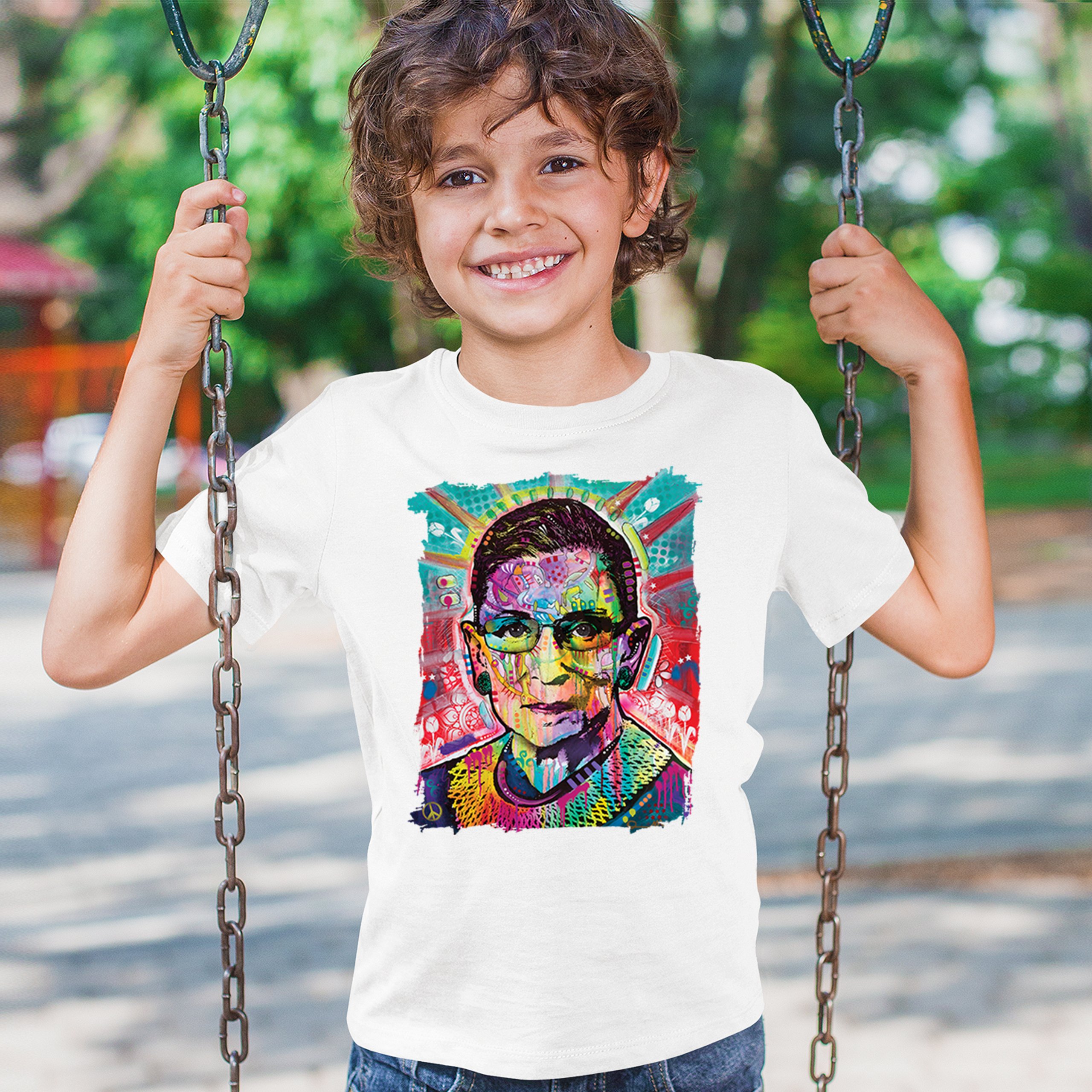 Dean Russo Ruth Bader Ginsburg Youth T-shirt Pop Culture Icon RBG Kids - Picture 26 of 50