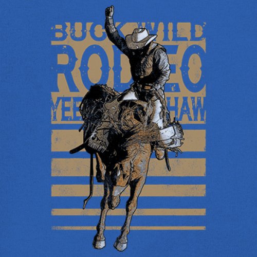 Bronc Riding Cowboy Rodeo Youth T-shirt Western Horseback Rider Kids - Picture 39 of 50