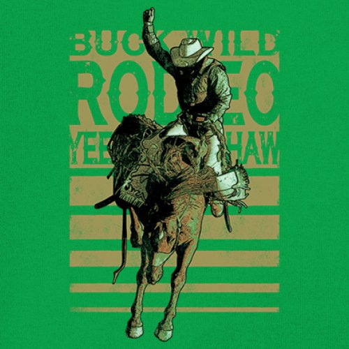 Bronc Riding Cowboy Rodeo Youth T-shirt Western Horseback Rider Kids - Picture 32 of 50