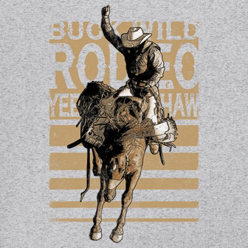 Bronc Riding Cowboy Rodeo Youth T-shirt Western Horseback Rider Kids - Picture 11 of 50