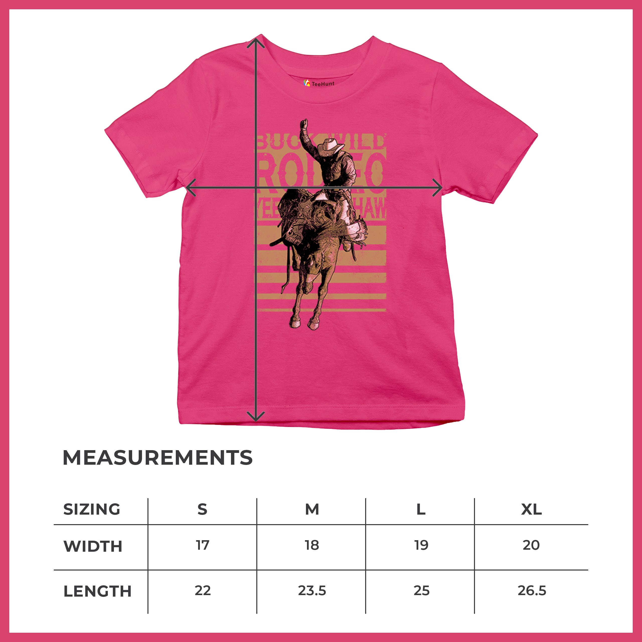 Bronc Riding Cowboy Rodeo Youth T-shirt Western Horseback Rider Kids - Picture 50 of 50