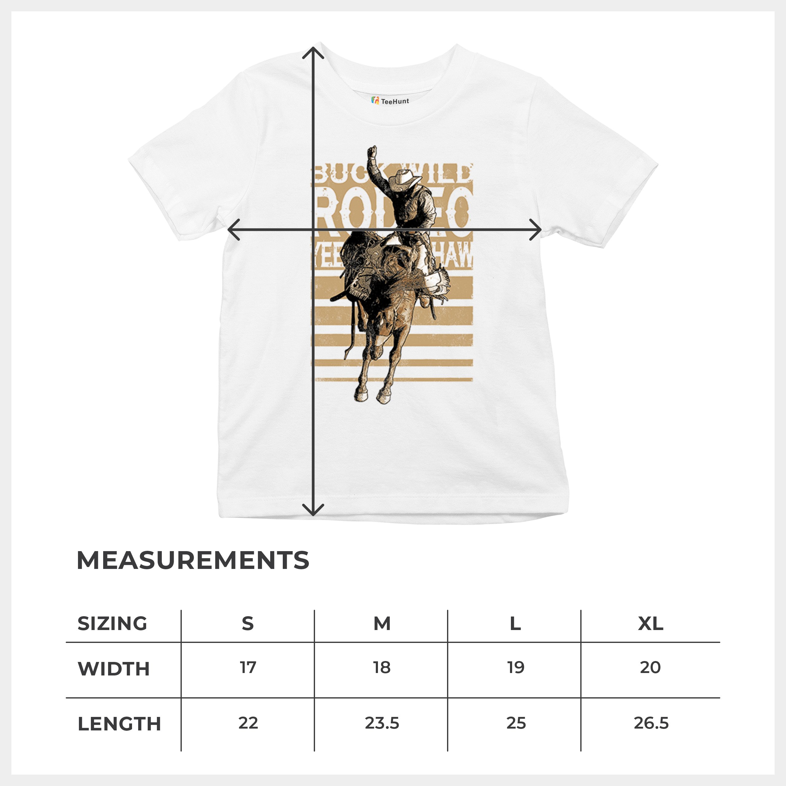 Bronc Riding Cowboy Rodeo Youth T-shirt Western Horseback Rider Kids - Picture 29 of 50