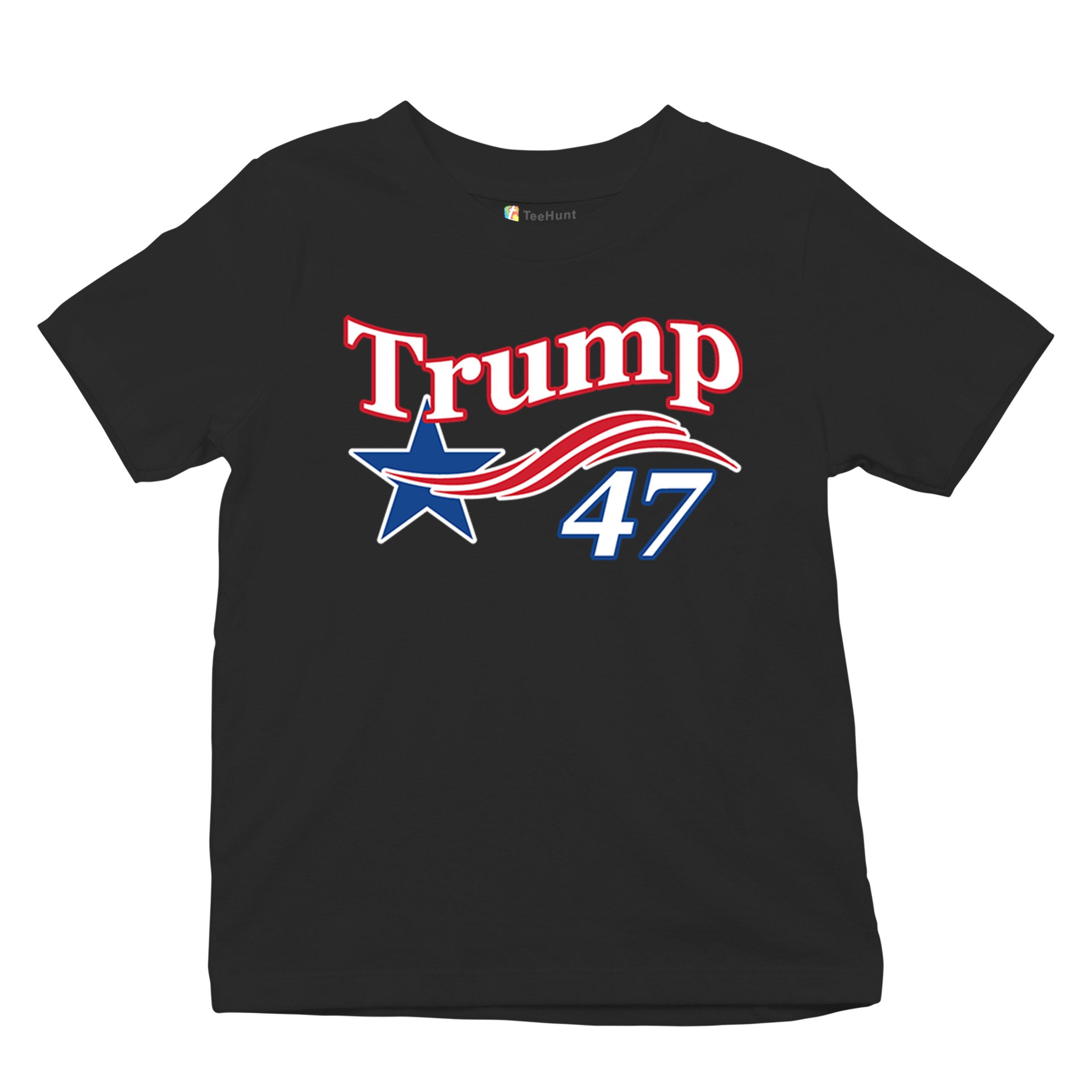 Trump 47 Star Youth T-shirt 47th President Elect JD Vance MAGA 2024 Fight Kids - Picture 13 of 50