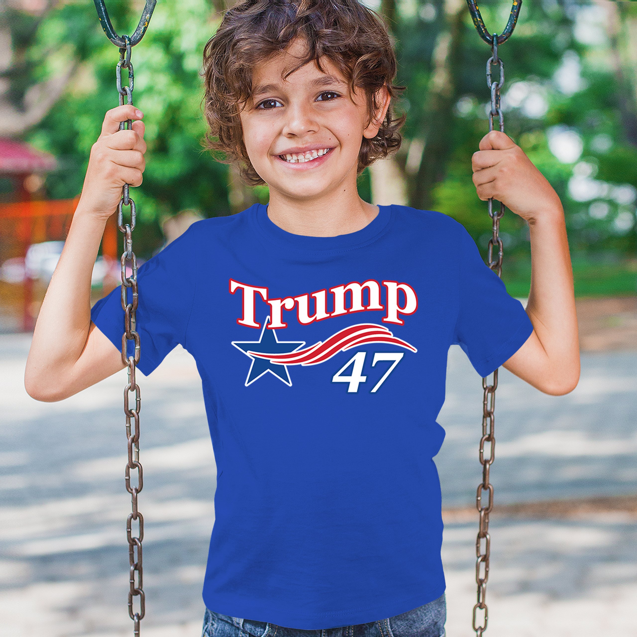 Trump 47 Star Youth T-shirt 47th President Elect JD Vance MAGA 2024 Fight Kids - Picture 40 of 50