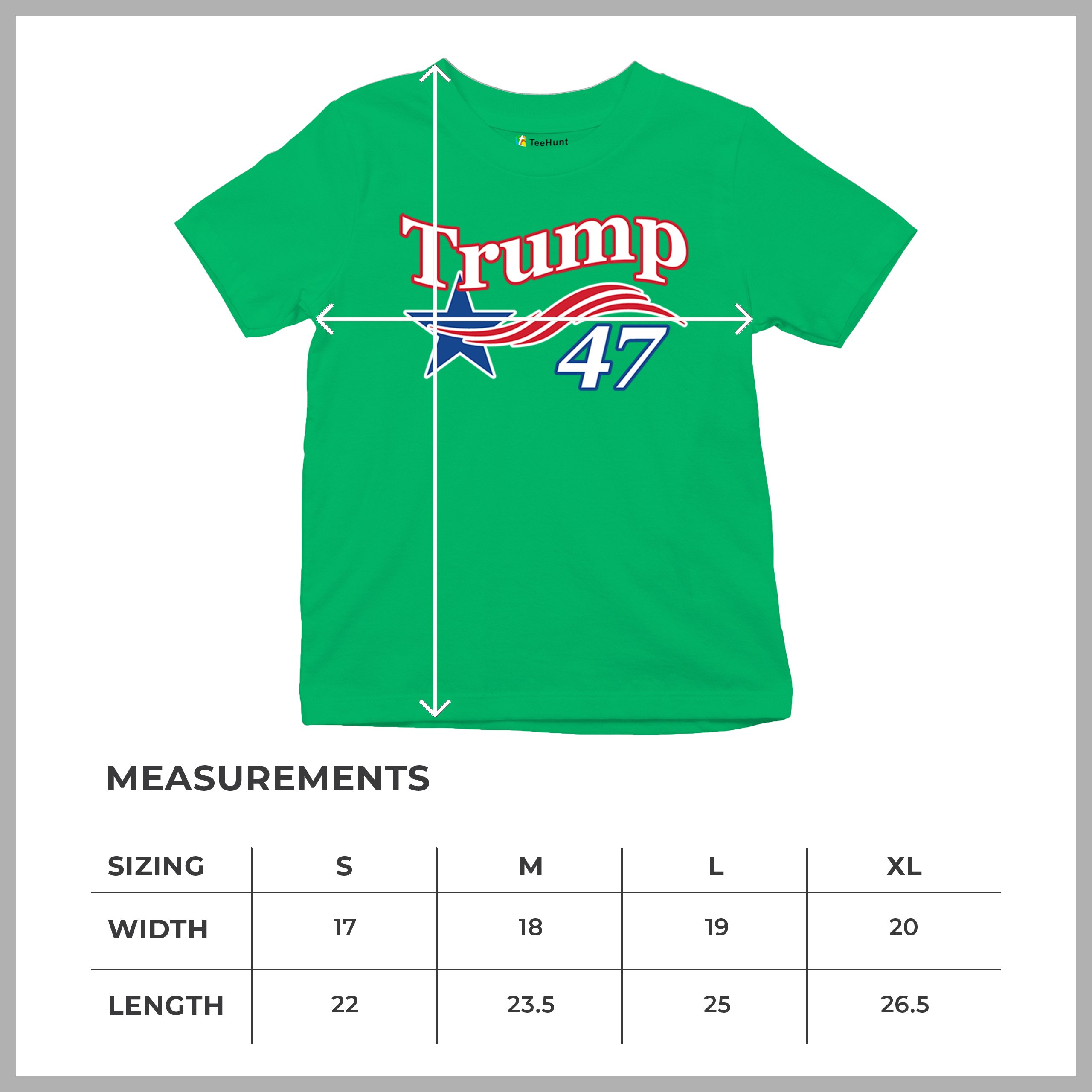 Trump 47 Star Youth T-shirt 47th President Elect JD Vance MAGA 2024 Fight Kids - Picture 36 of 50