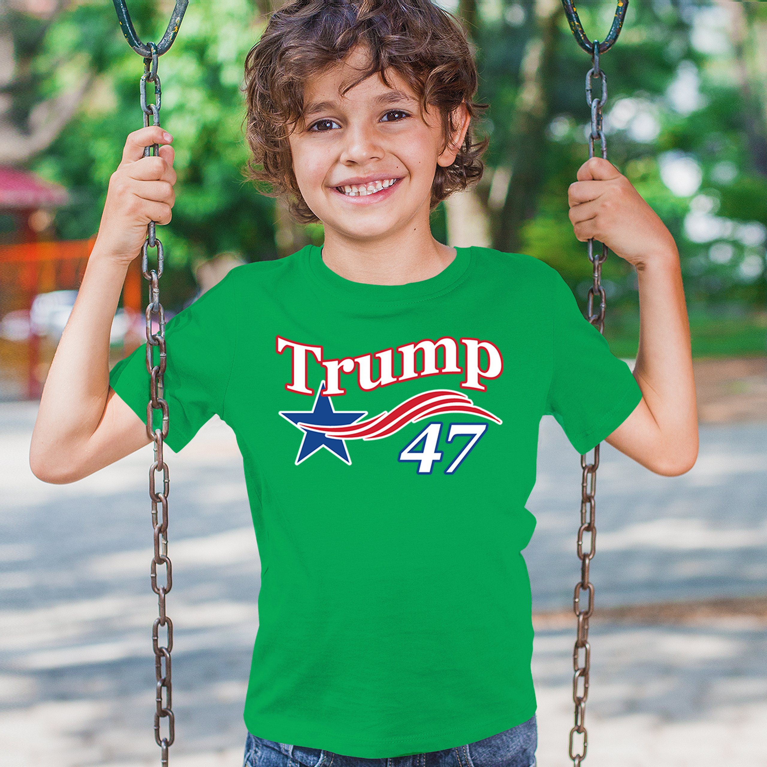 Trump 47 Star Youth T-shirt 47th President Elect JD Vance MAGA 2024 Fight Kids - Picture 33 of 50