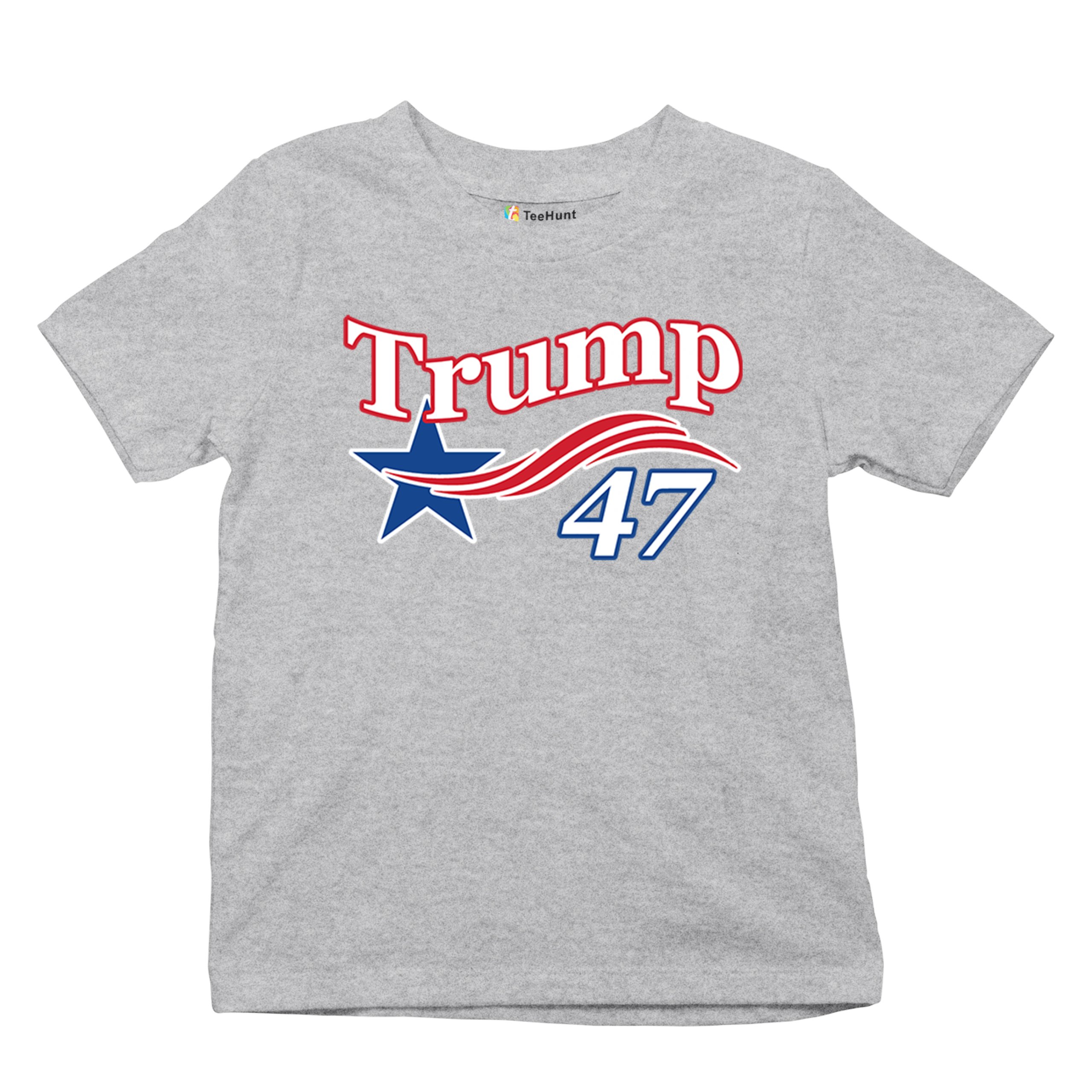 Trump 47 Star Youth T-shirt 47th President Elect JD Vance MAGA 2024 Fight Kids - Picture 20 of 50