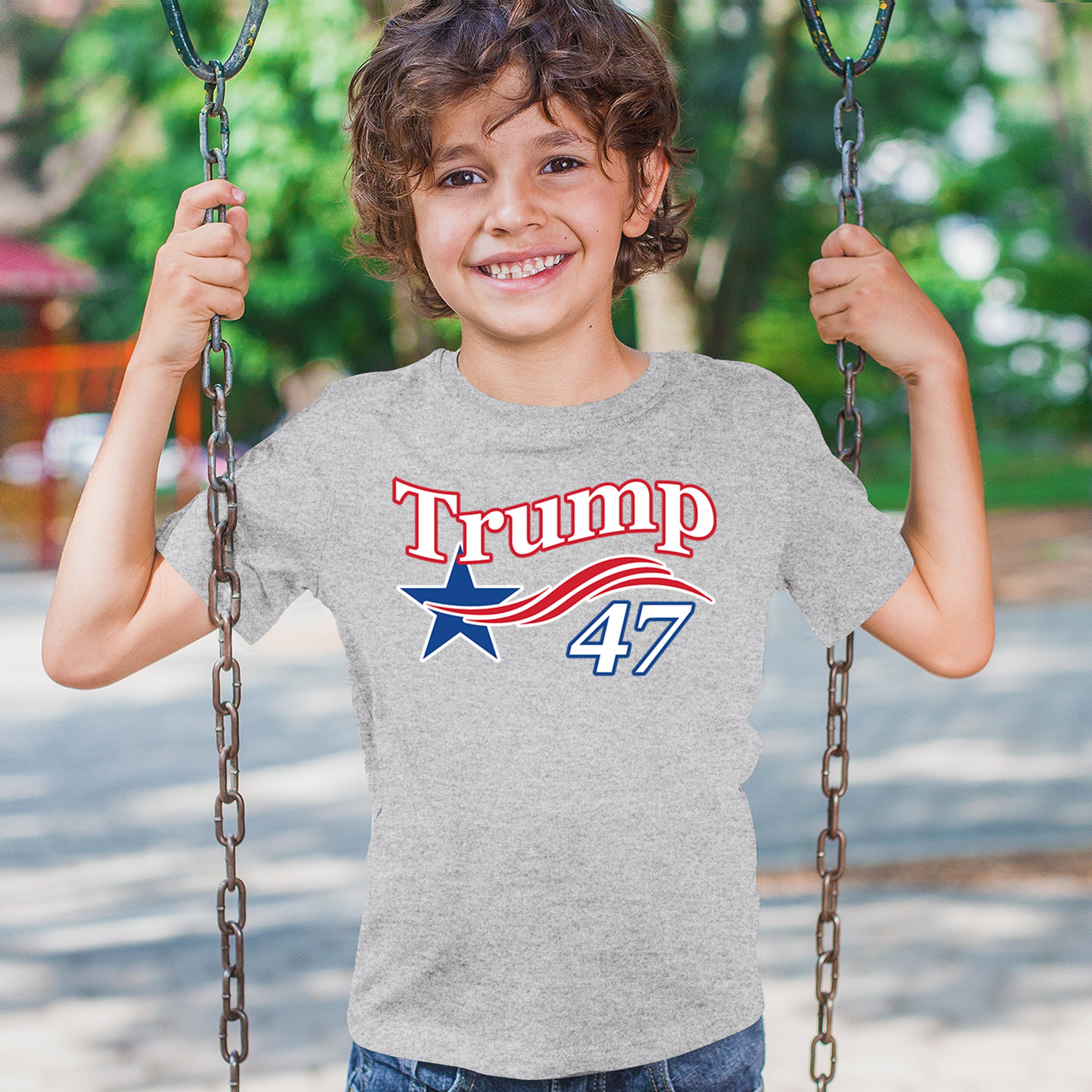 Trump 47 Star Youth T-shirt 47th President Elect JD Vance MAGA 2024 Fight Kids - Picture 19 of 50