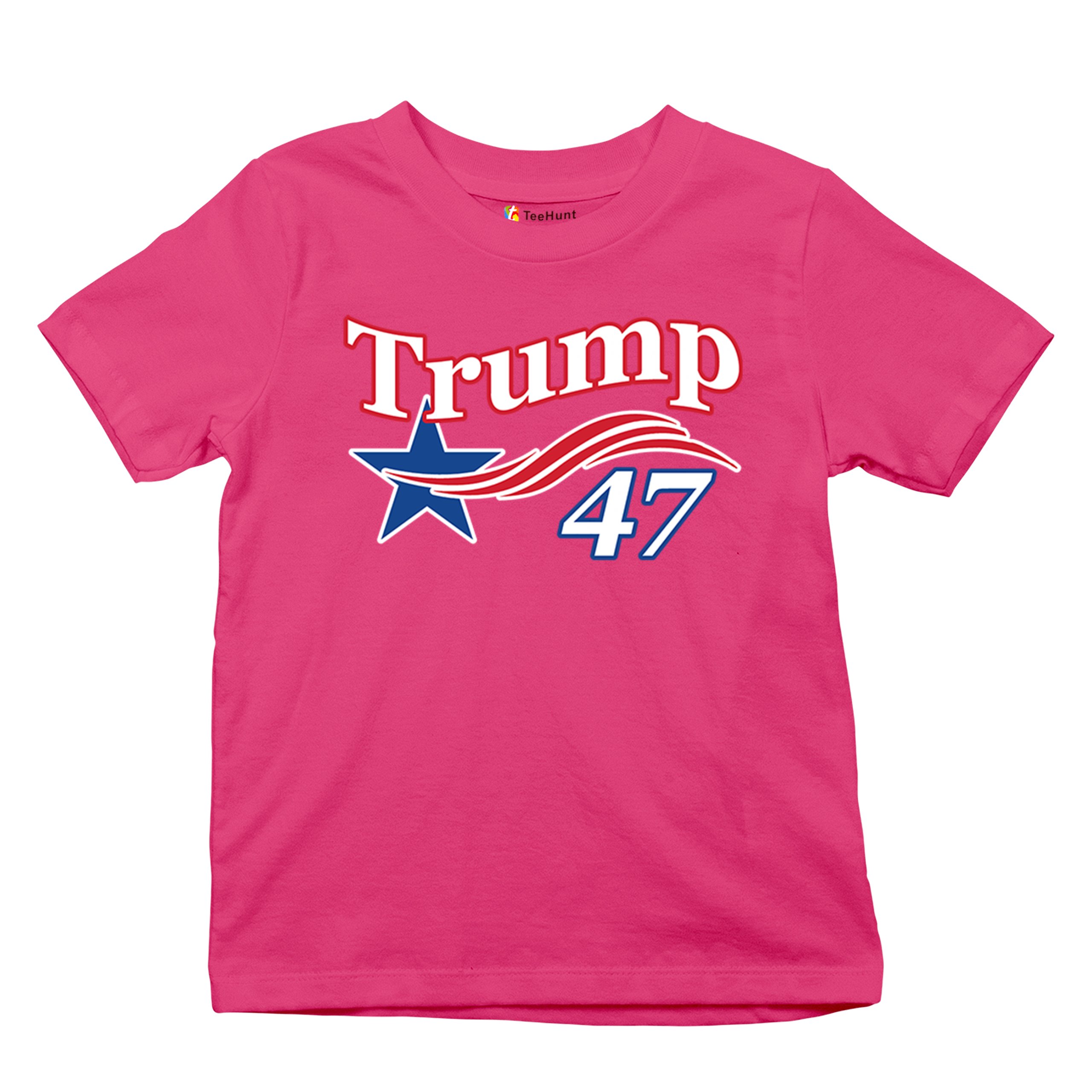 Trump 47 Star Youth T-shirt 47th President Elect JD Vance MAGA 2024 Fight Kids - Picture 48 of 50