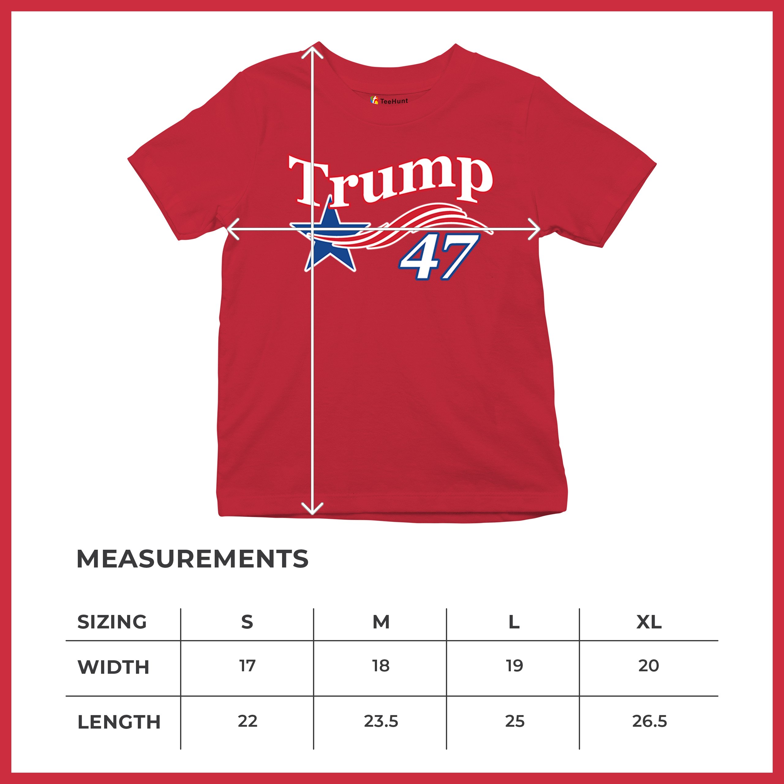 Trump 47 Star Youth T-shirt 47th President Elect JD Vance MAGA 2024 Fight Kids - Picture 8 of 50