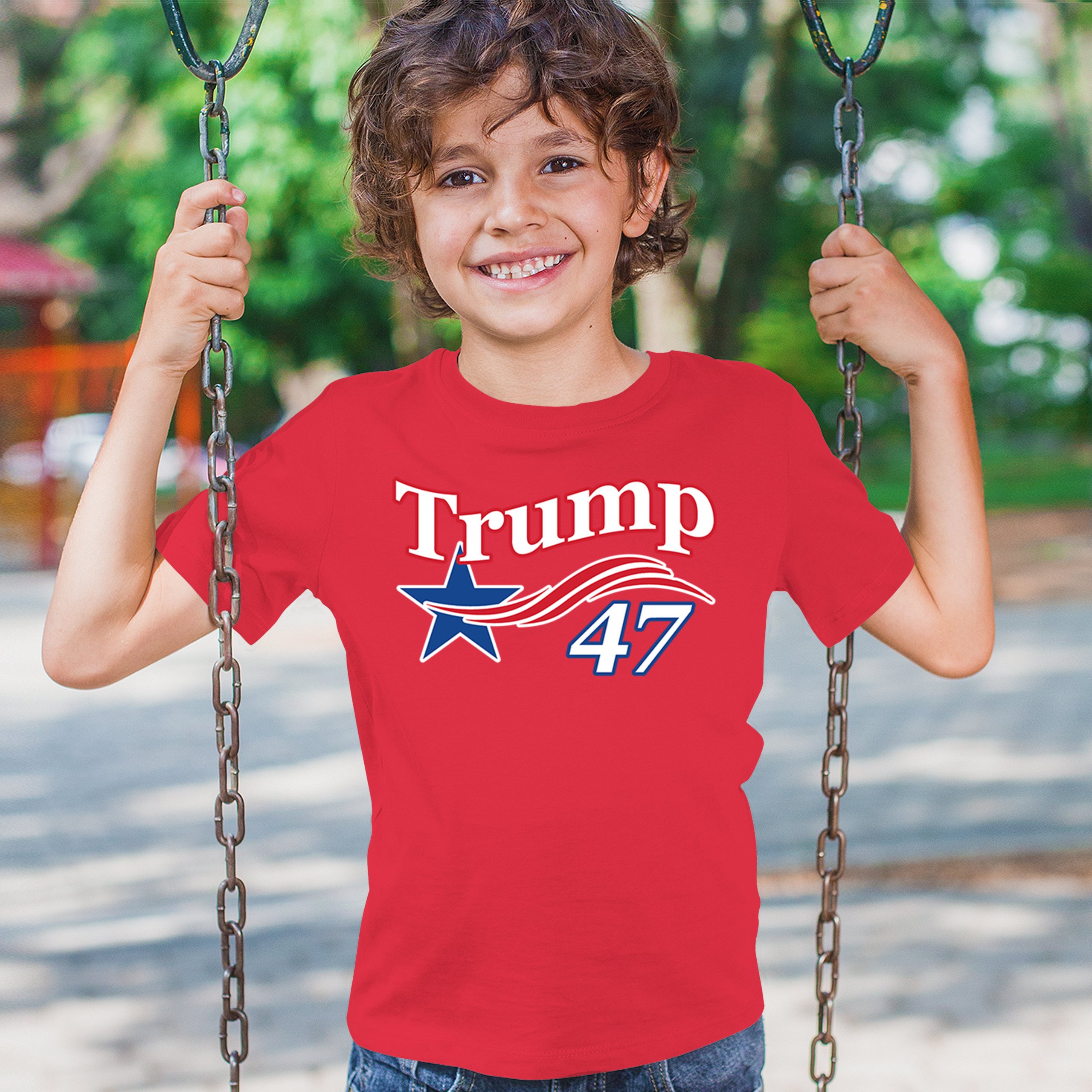 Trump 47 Star Youth T-shirt 47th President Elect JD Vance MAGA 2024 Fight Kids - Picture 5 of 50