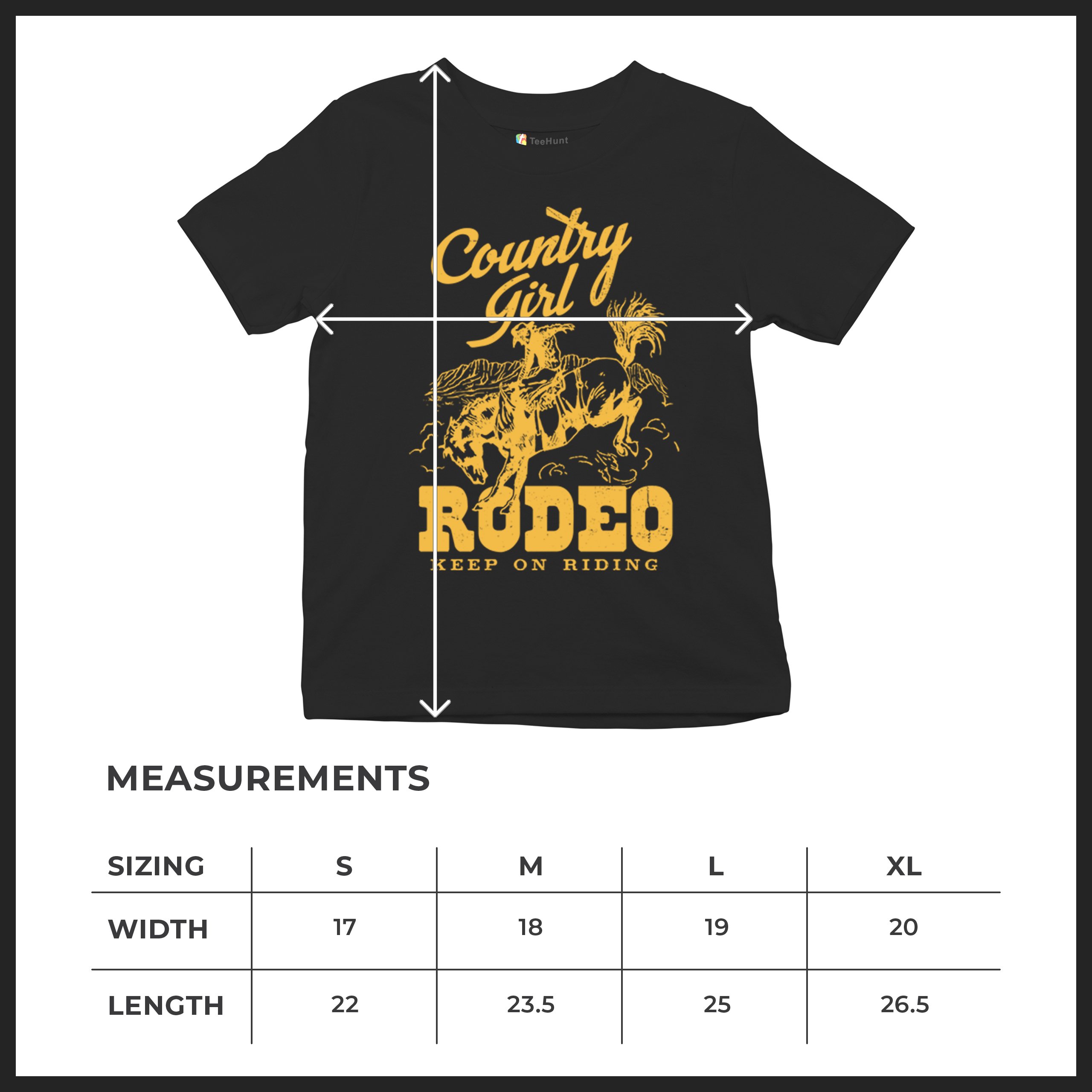 Country Girl Rodeo Youth T-shirt Keep On Riding Western Cowgirl Kids - Picture 8 of 50