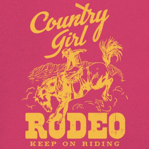 Country Girl Rodeo Youth T-shirt Keep On Riding Western Cowgirl Kids - Picture 46 of 50