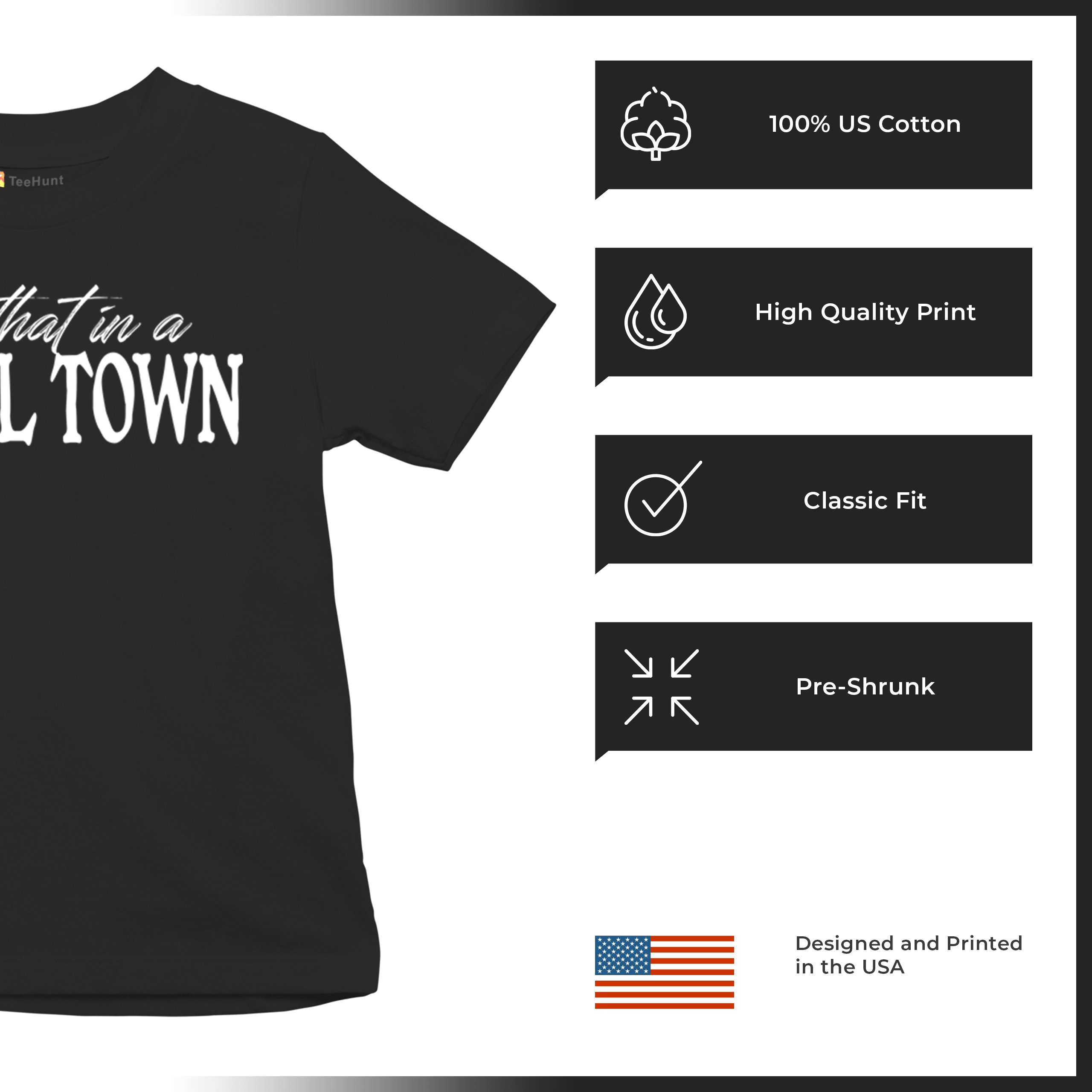Try That in a Small Town Youth T-shirt American Patriotic Conservative US Kids - Picture 7 of 36