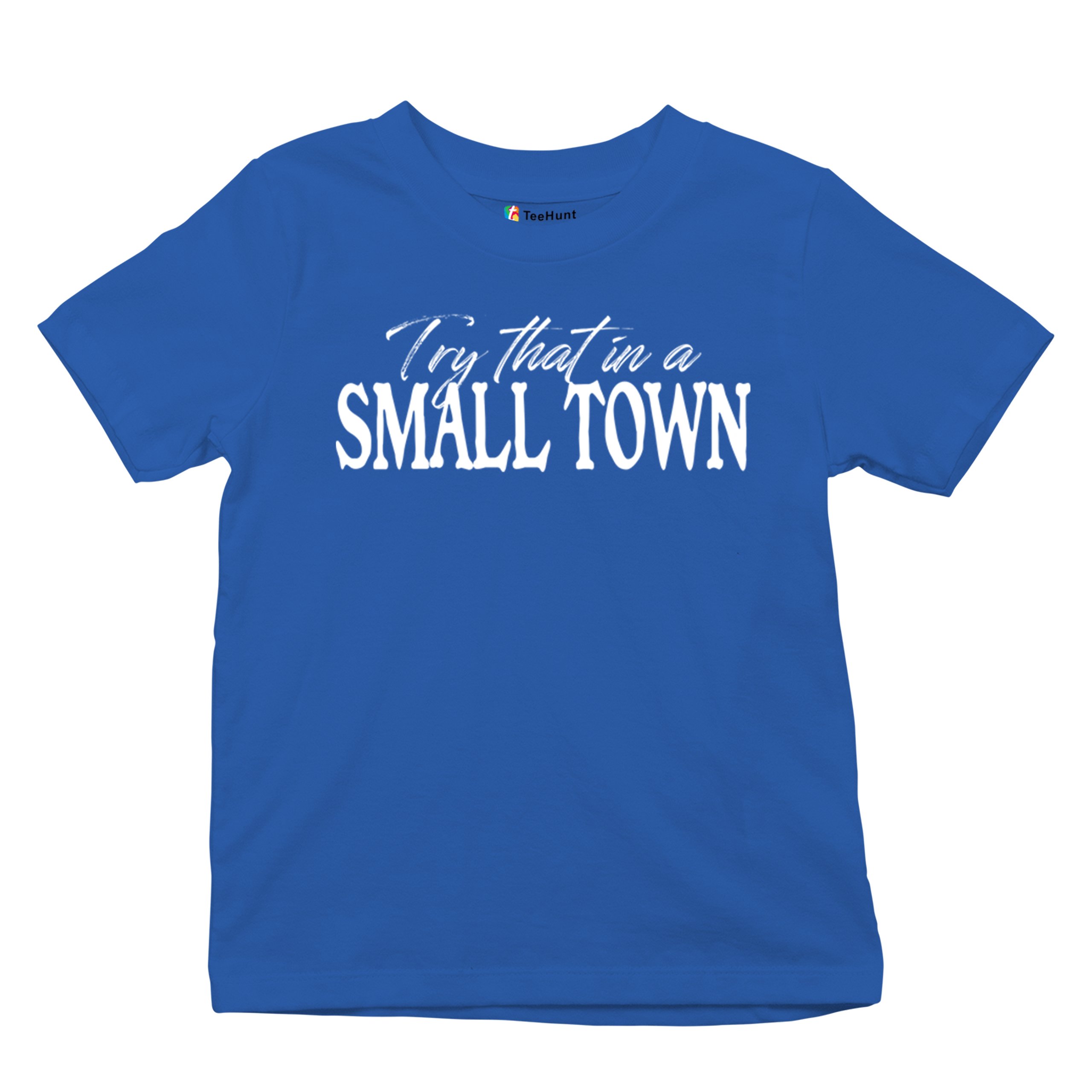 Try That in a Small Town Youth T-shirt American Patriotic Conservative US Kids - Picture 27 of 36