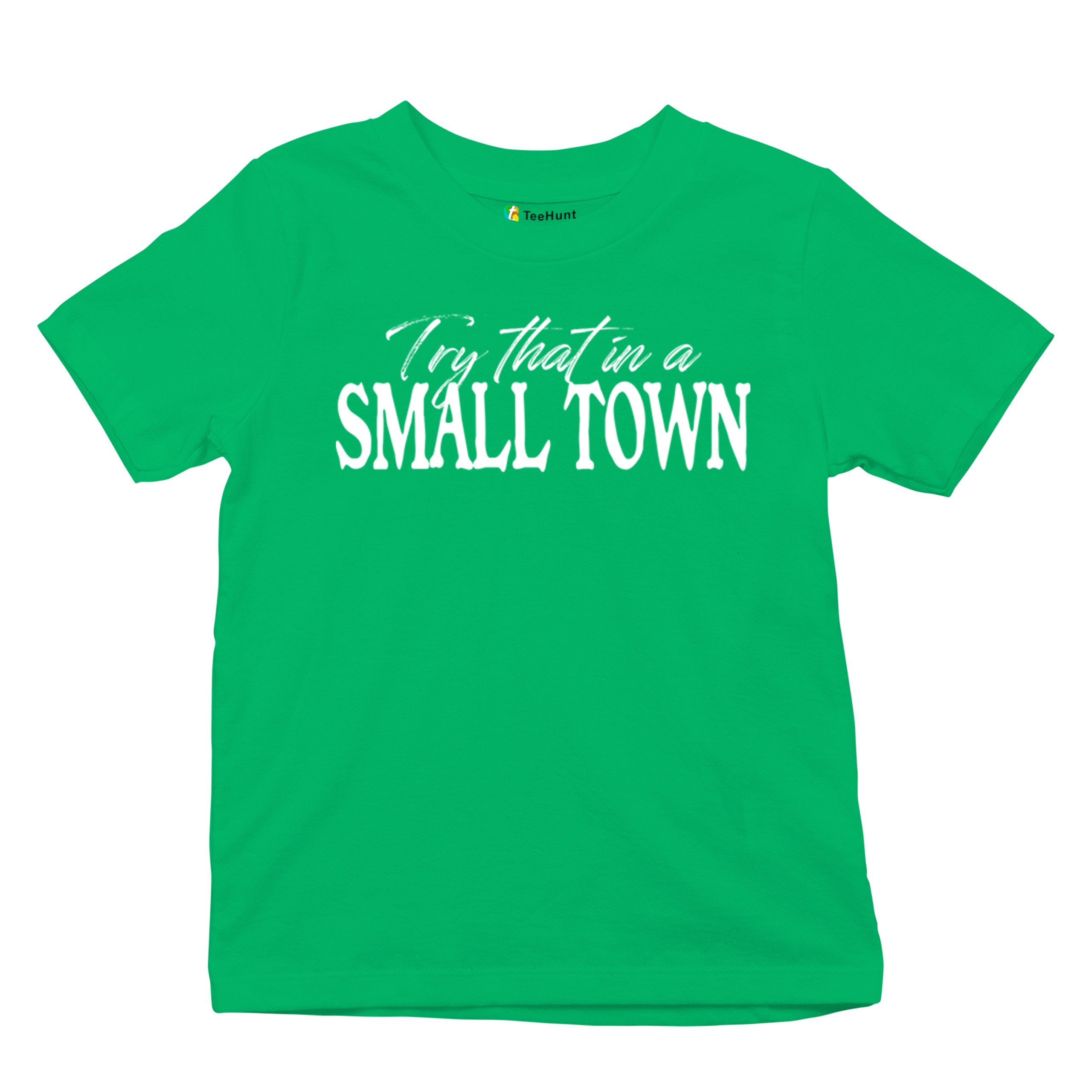 Try That in a Small Town Youth T-shirt American Patriotic Conservative US Kids - Picture 20 of 36