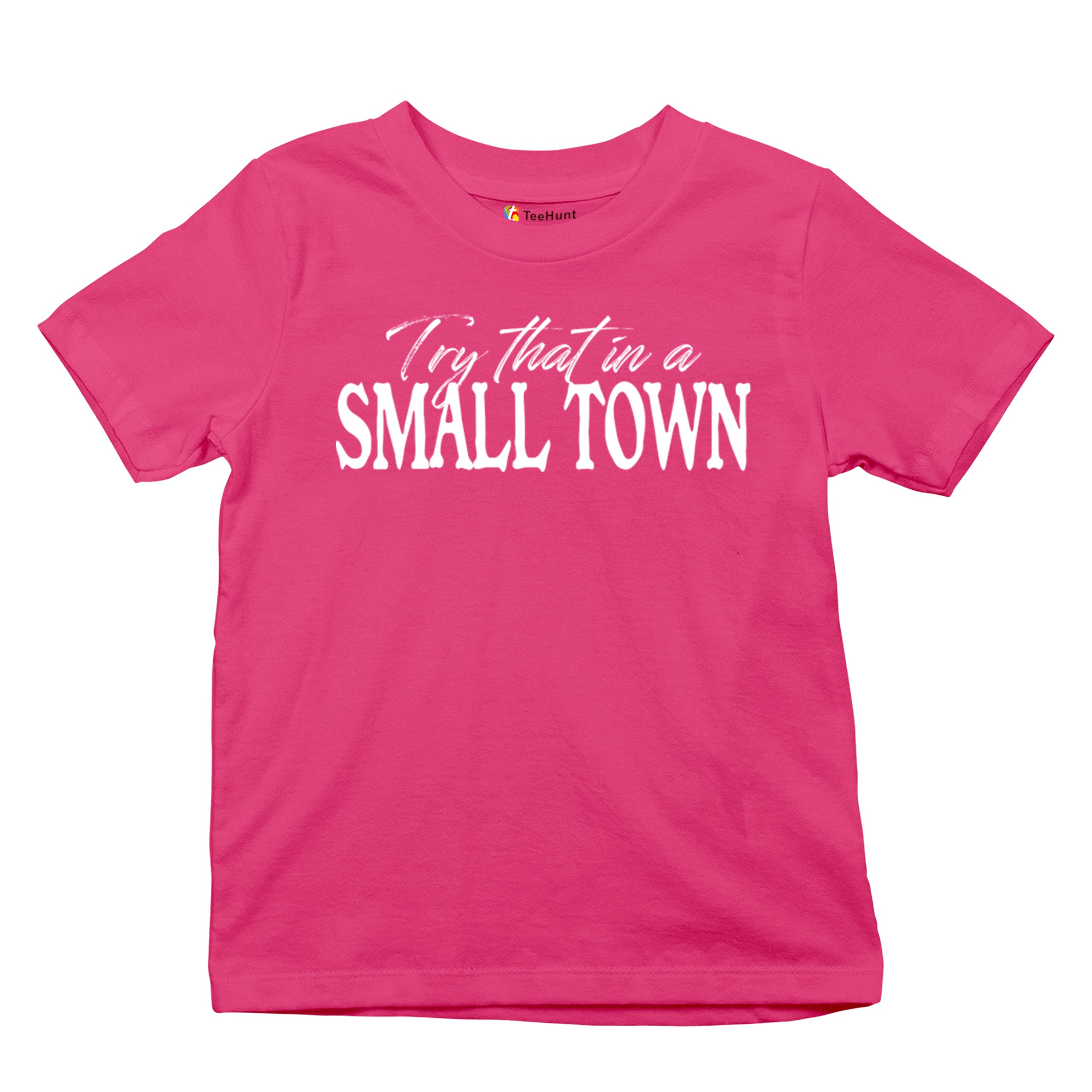 Try That in a Small Town Youth T-shirt American Patriotic Conservative US Kids - Picture 34 of 36