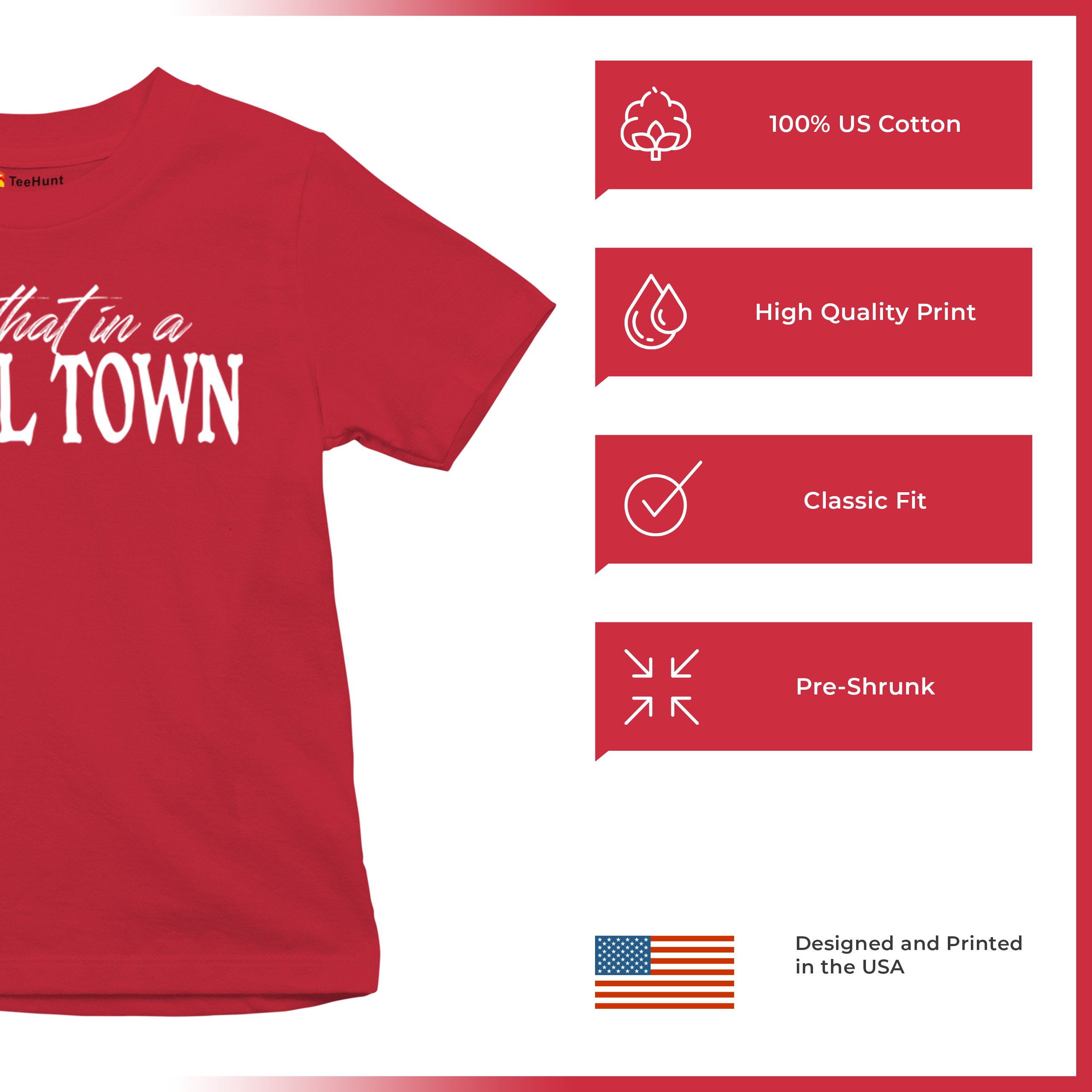 Try That in a Small Town Youth T-shirt American Patriotic Conservative US Kids - Picture 14 of 36