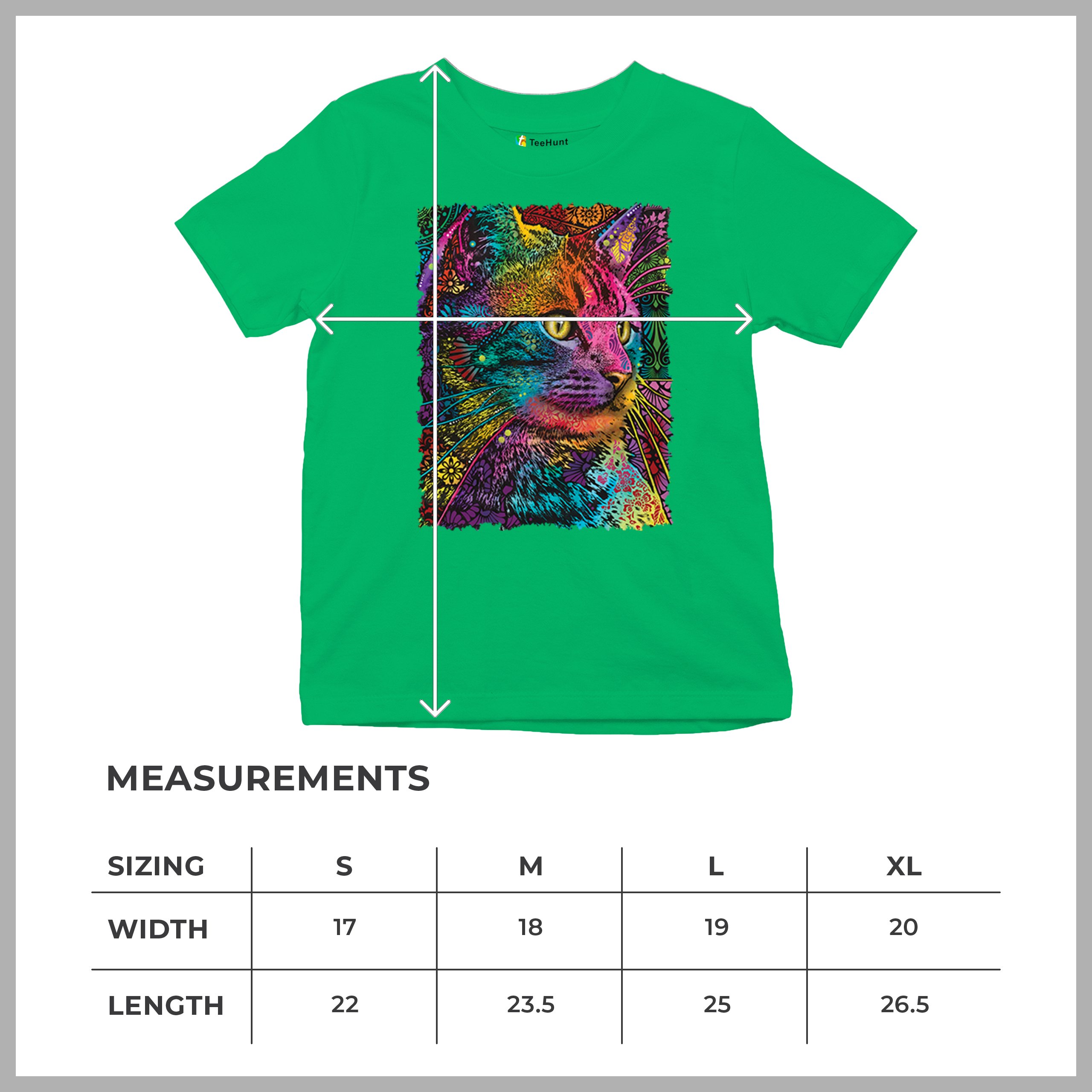 Lovable Cat Youth T-shirt Dean Russo Colorful Felis Catus Pattern Art Kids - Picture 36 of 50