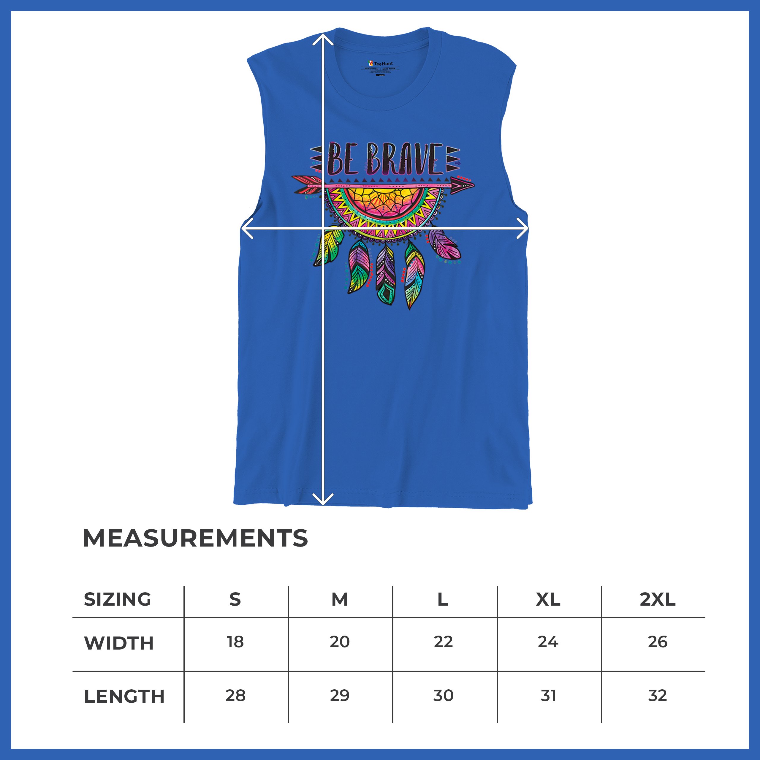 Be Brave Dream Catcher Muscle Shirt Dean Russo Motivation Feather Men's - Picture 43 of 43