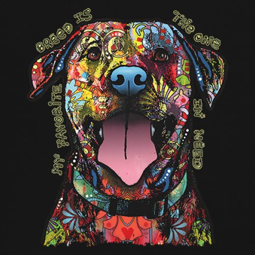 My Favorite Breed Is The One In Need Youth T-shirt Dean Russo Neon Dog Kids - Picture 4 of 50
