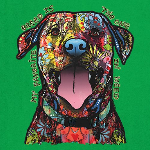 My Favorite Breed Is The One In Need Youth T-shirt Dean Russo Neon Dog Kids - Picture 32 of 50