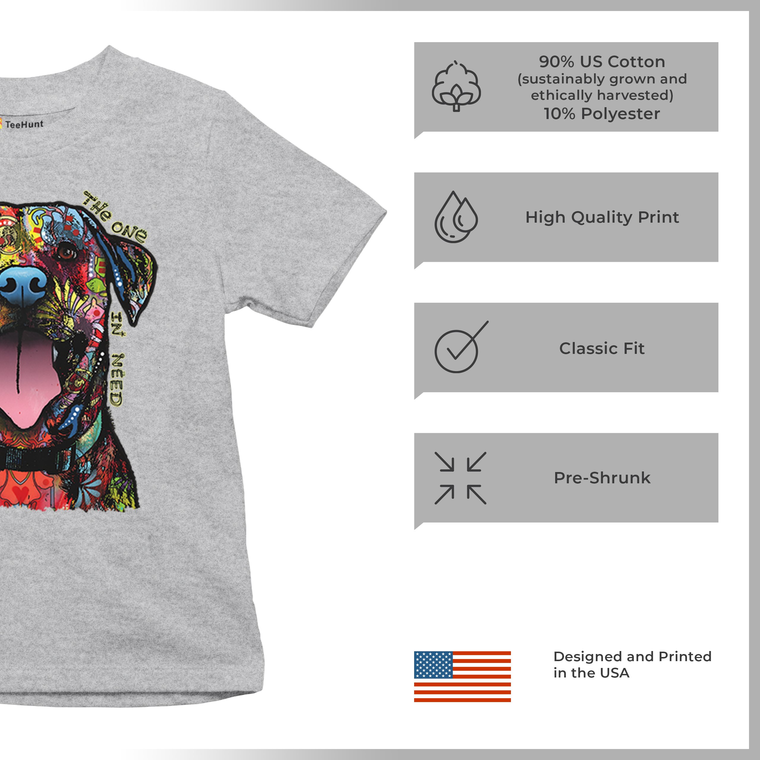 My Favorite Breed Is The One In Need Youth T-shirt Dean Russo Neon Dog Kids - Picture 14 of 50