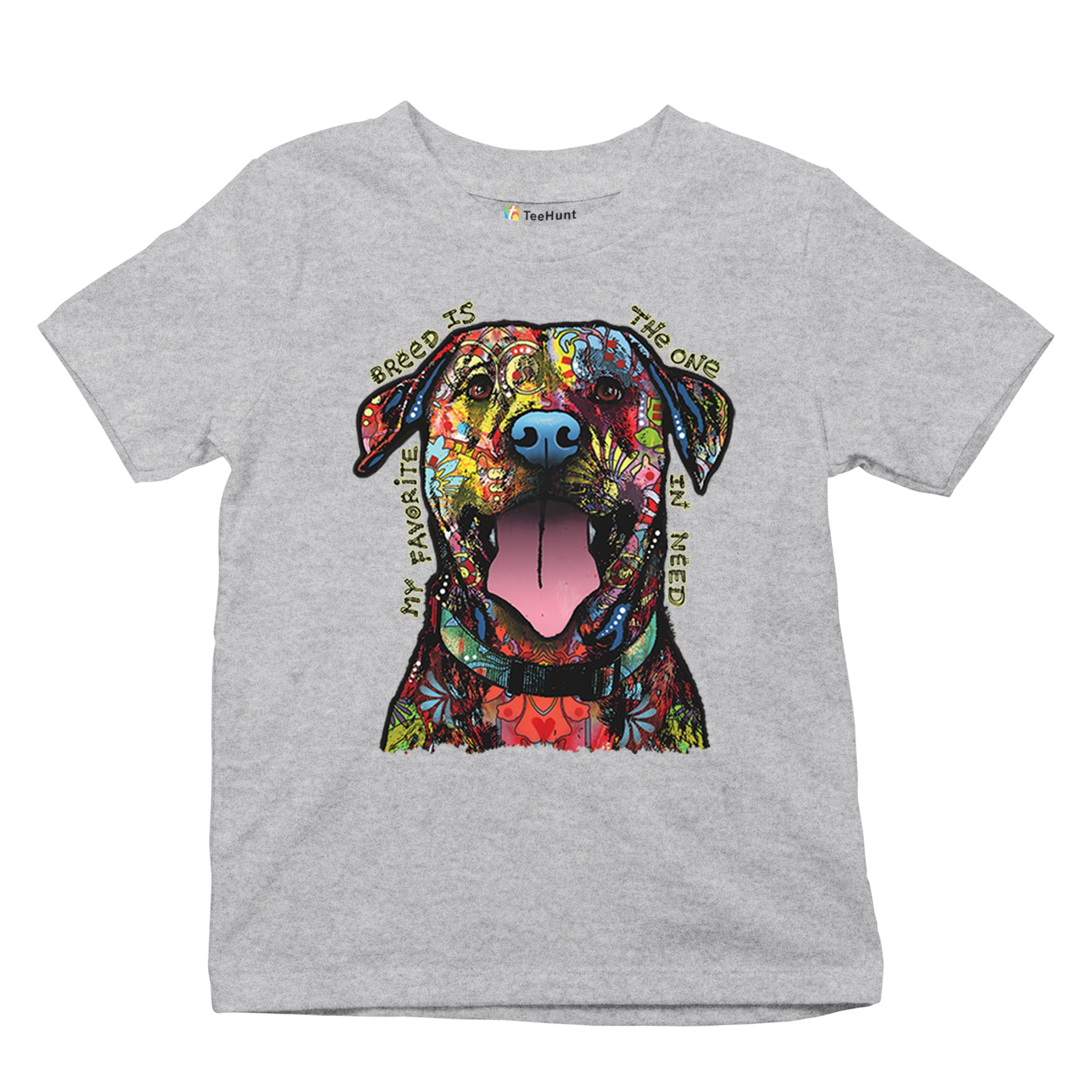 My Favorite Breed Is The One In Need Youth T-shirt Dean Russo Neon Dog Kids - Picture 13 of 50