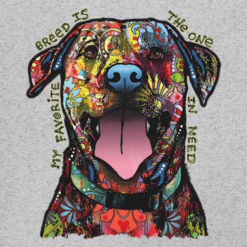 My Favorite Breed Is The One In Need Youth T-shirt Dean Russo Neon Dog Kids - Picture 11 of 50