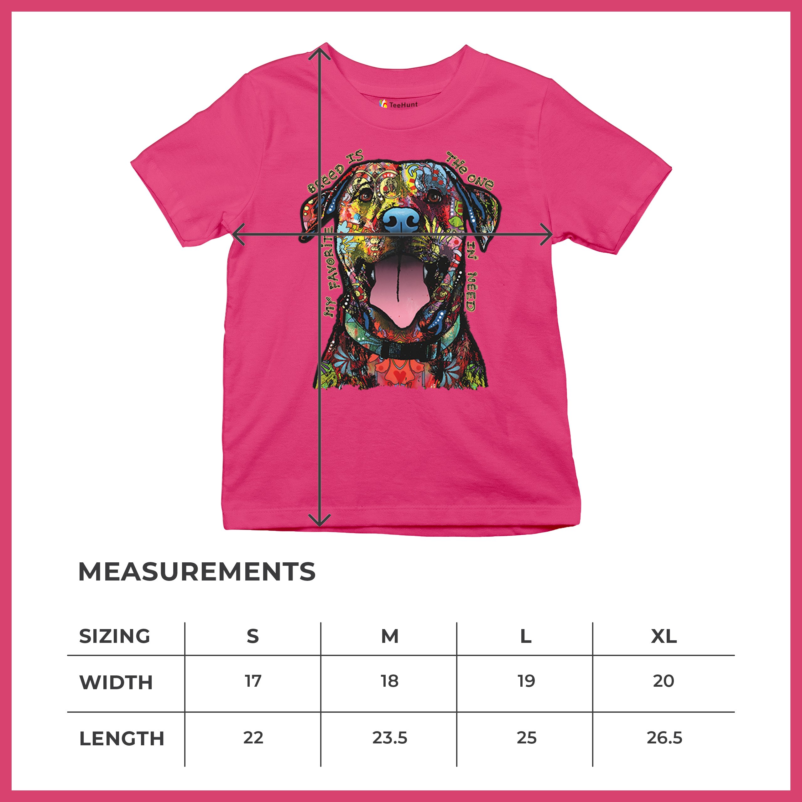 My Favorite Breed Is The One In Need Youth T-shirt Dean Russo Neon Dog Kids - Picture 50 of 50