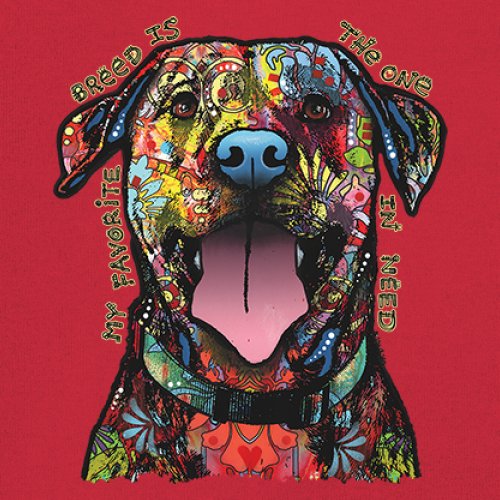 My Favorite Breed Is The One In Need Youth T-shirt Dean Russo Neon Dog Kids - Picture 18 of 50