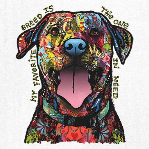 My Favorite Breed Is The One In Need Youth T-shirt Dean Russo Neon Dog Kids - Picture 25 of 50