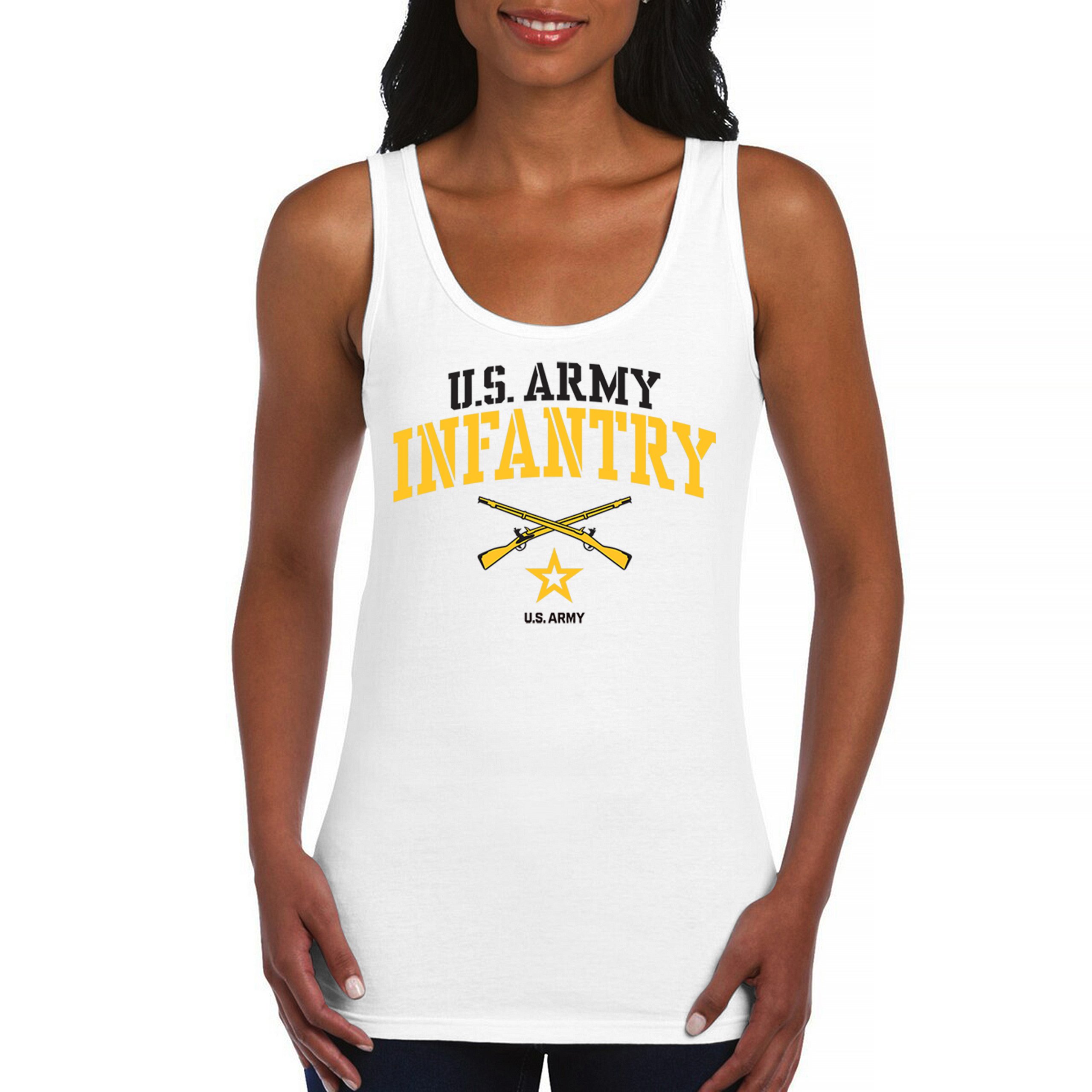 US Army Infantry Women’s Tank Top Military Pride Veteran DD 214 Patriotic