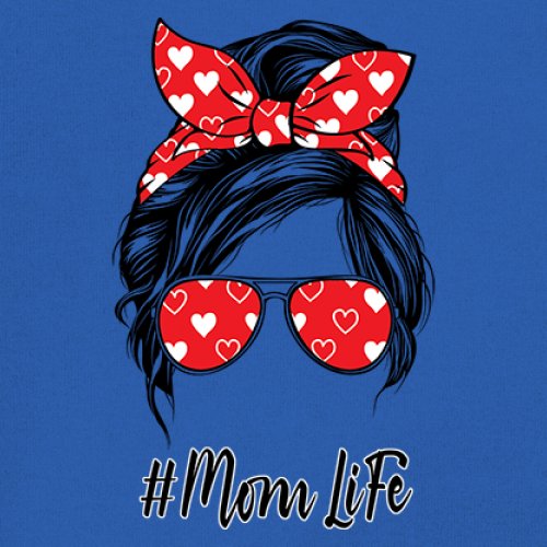 Mom Life Messy Bun Women's Long Sleeve T-shirt Motherhood Parenting Mother Mama - Picture 25 of 36