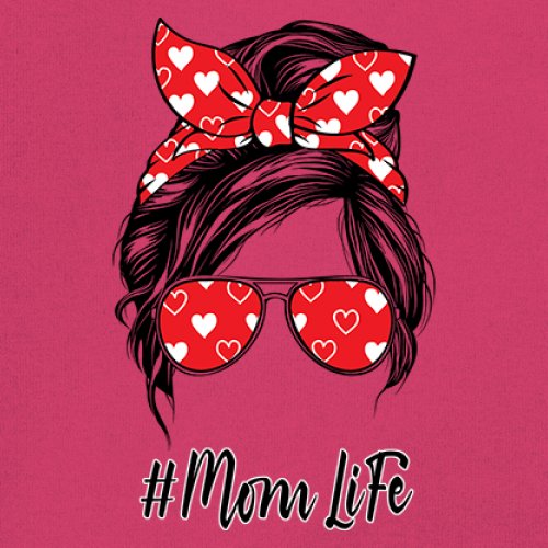 Mom Life Messy Bun Women's Long Sleeve T-shirt Motherhood Parenting Mother Mama - Picture 32 of 36