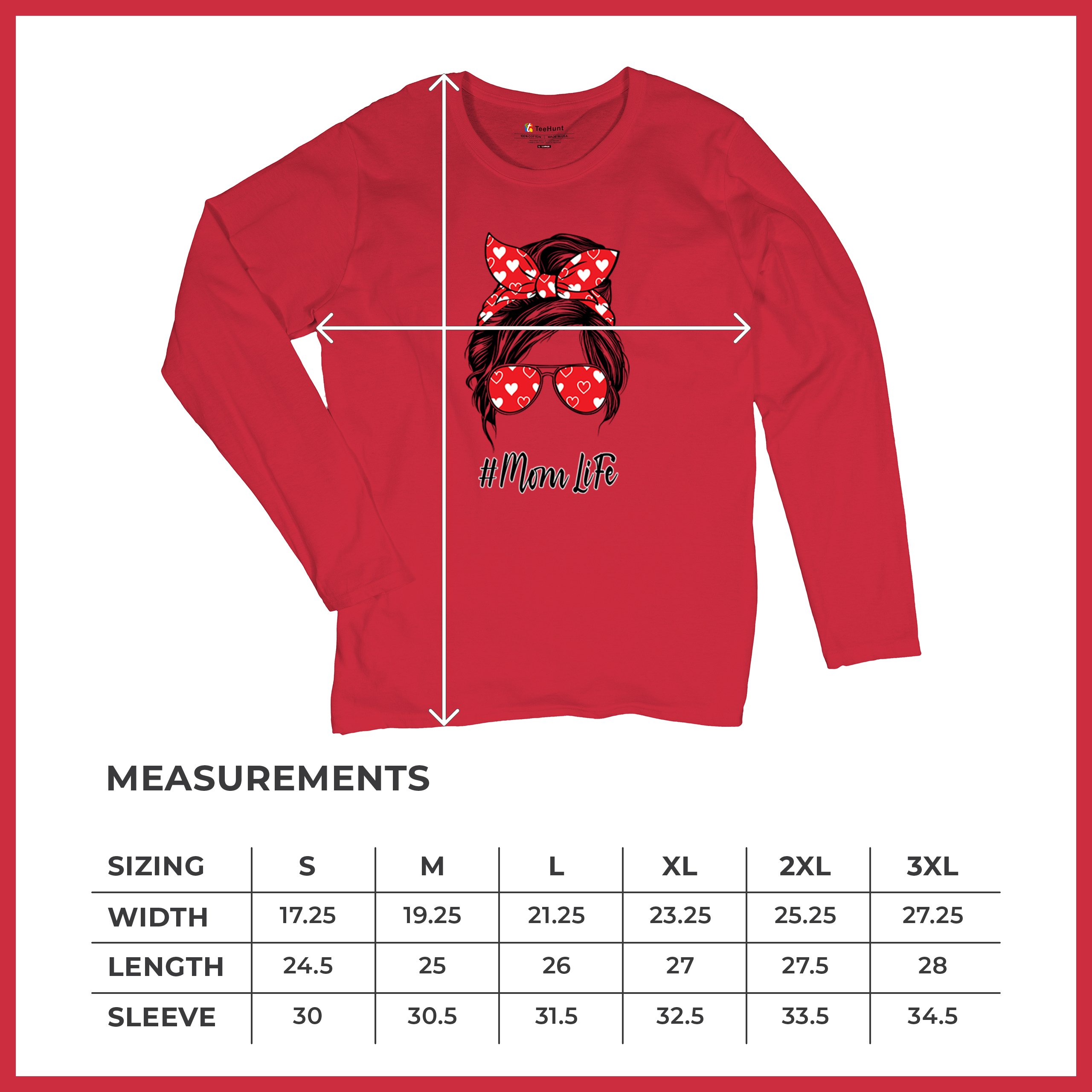 Mom Life Messy Bun Women's Long Sleeve T-shirt Motherhood Parenting Mother Mama - Picture 22 of 36