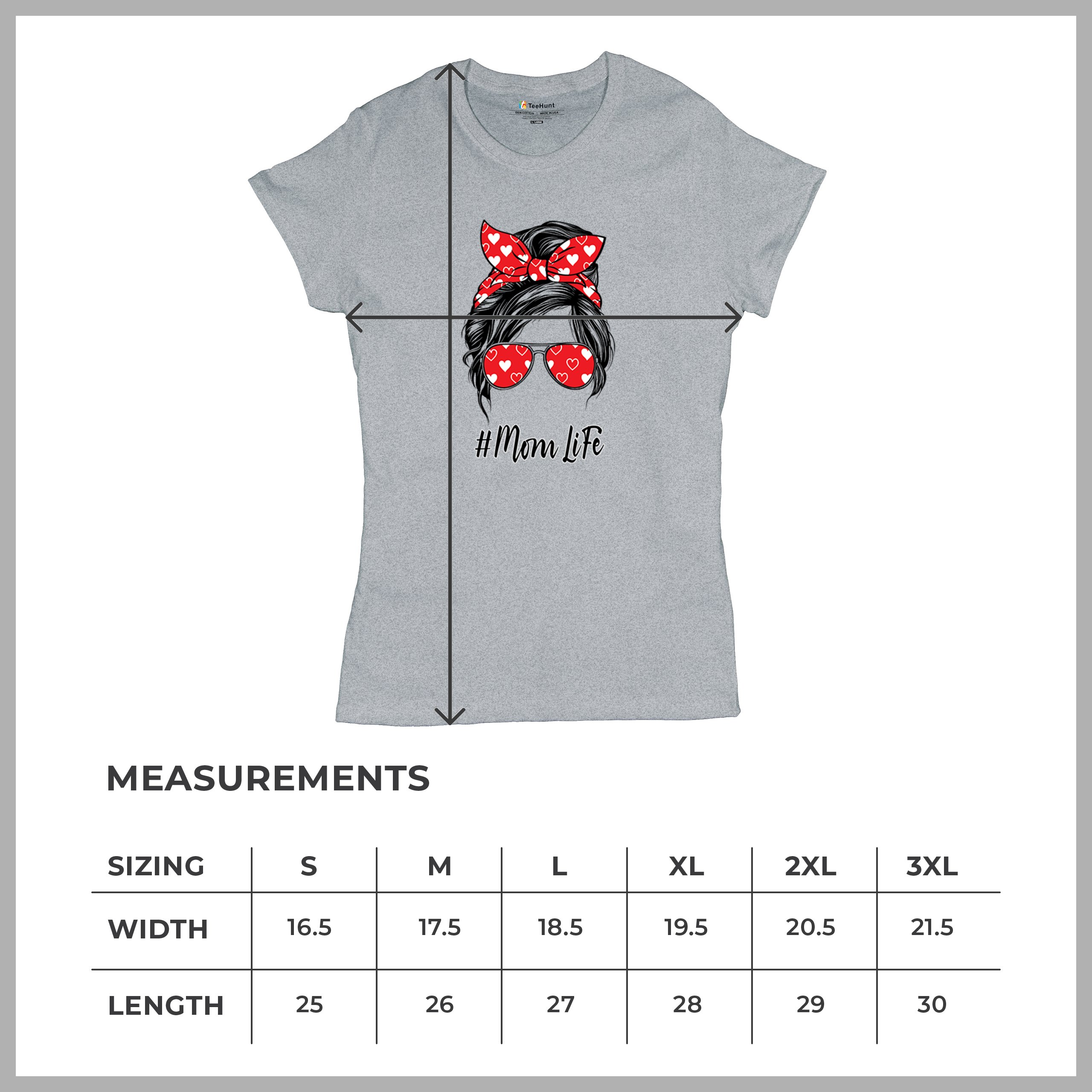 Mom Life Messy Bun T-Shirt Motherhood Parenting Mother's Day Mama Women's Tee - Picture 15 of 43