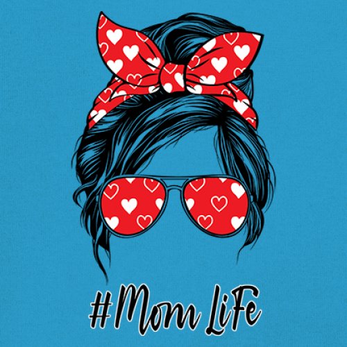 Mom Life Messy Bun T-Shirt Motherhood Parenting Mother's Day Mama Women's Tee - Picture 32 of 43