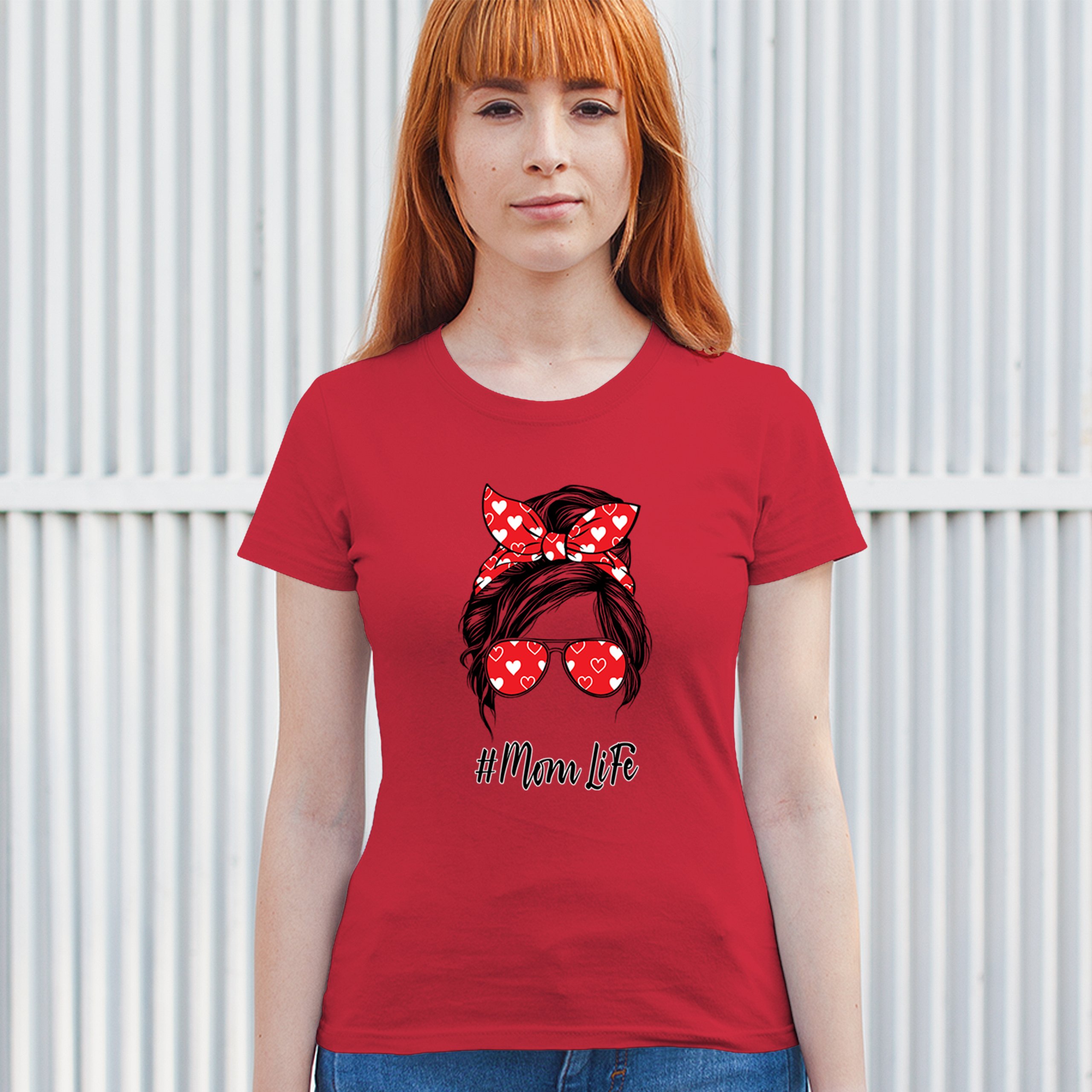 Mom Life Messy Bun T-Shirt Motherhood Parenting Mother's Day Mama Women's Tee - Picture 19 of 43